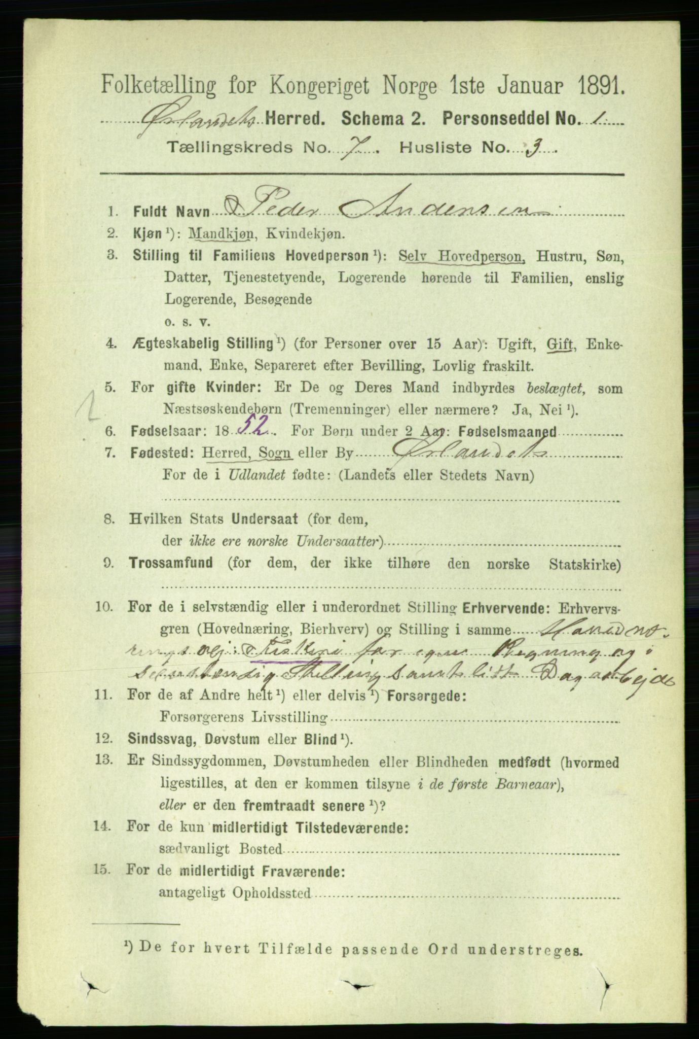 RA, 1891 census for 1621 Ørland, 1891, p. 2477