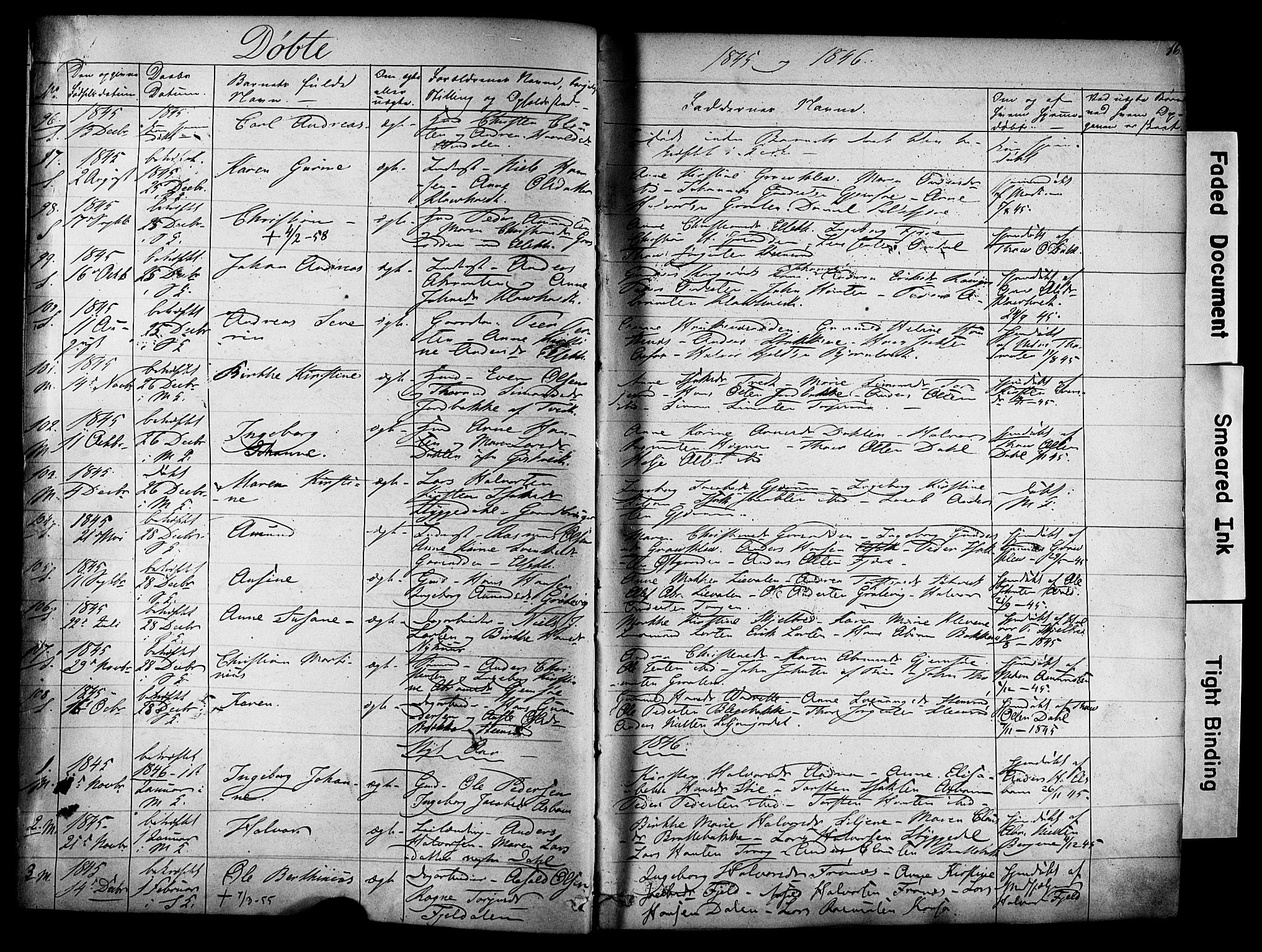 Solum kirkebøker, SAKO/A-306/F/Fa/L0006: Parish register (official) no. I 6, 1844-1855, p. 16