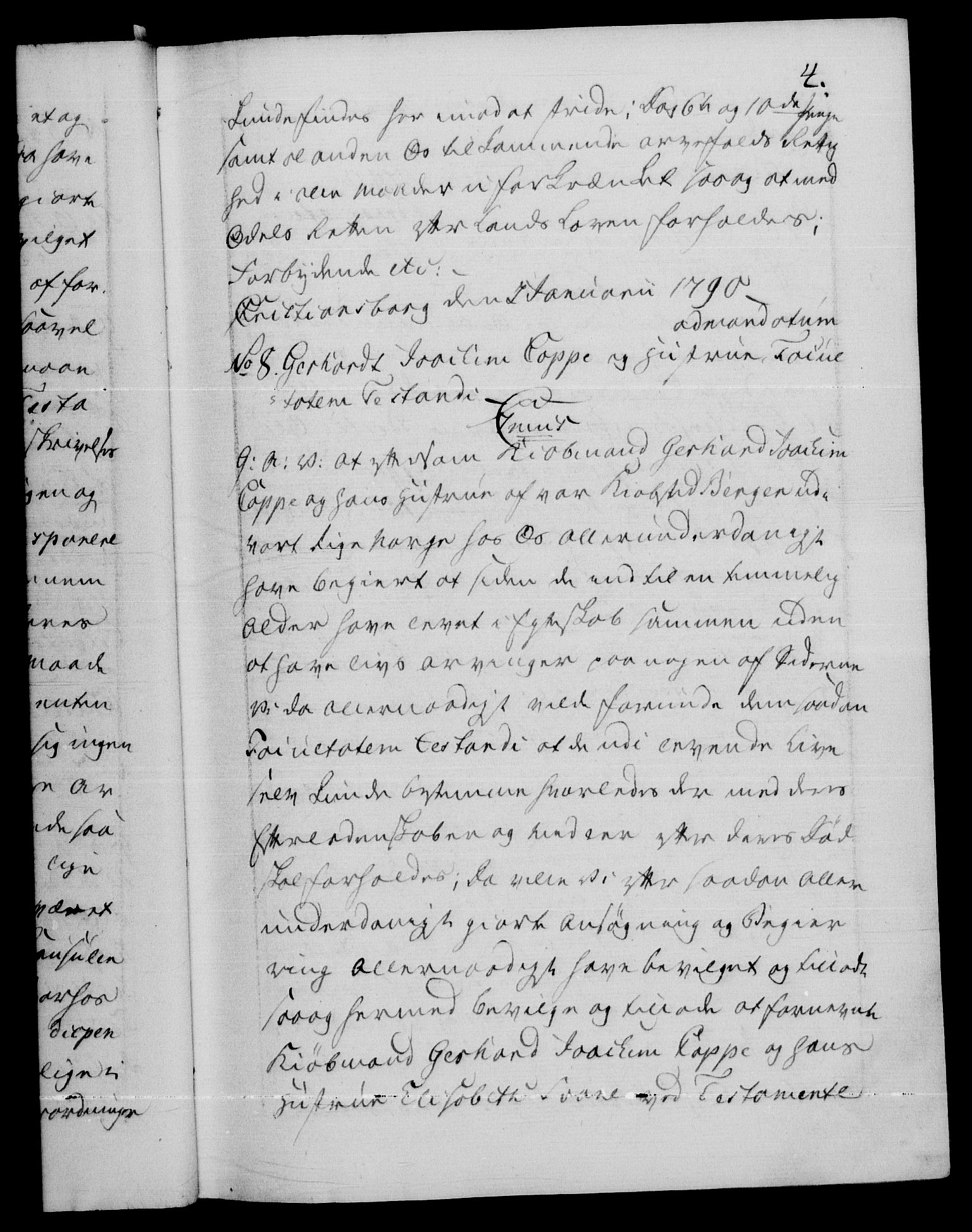 Danske Kanselli 1572-1799, AV/RA-EA-3023/F/Fc/Fca/Fcaa/L0053: Norske registre, 1790-1791, p. 4a