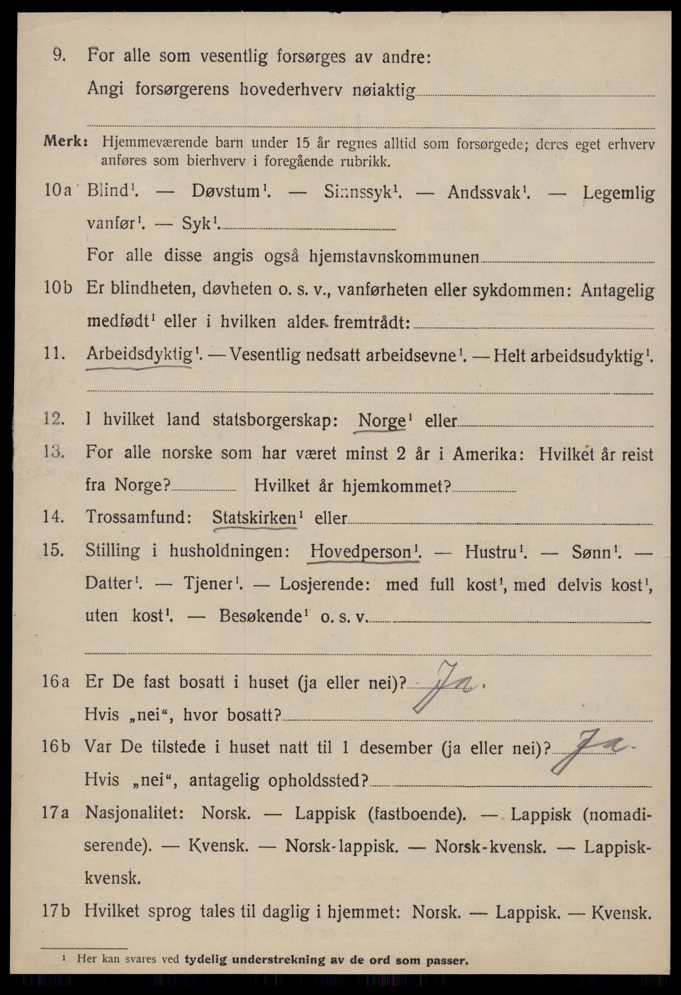 SAT, 1920 census for Strinda, 1920, p. 12643