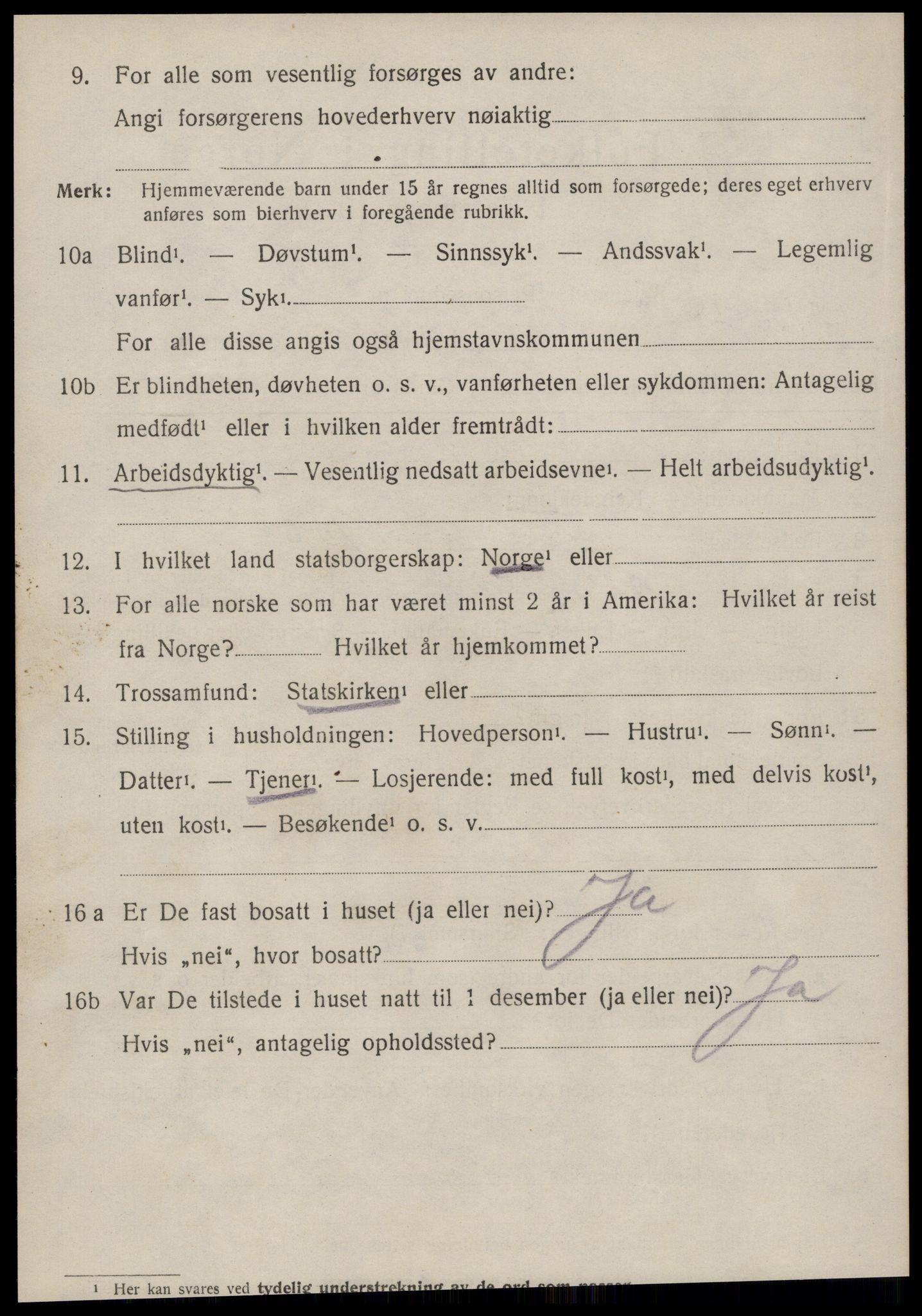 SAT, 1920 census for Norddal, 1920, p. 4778