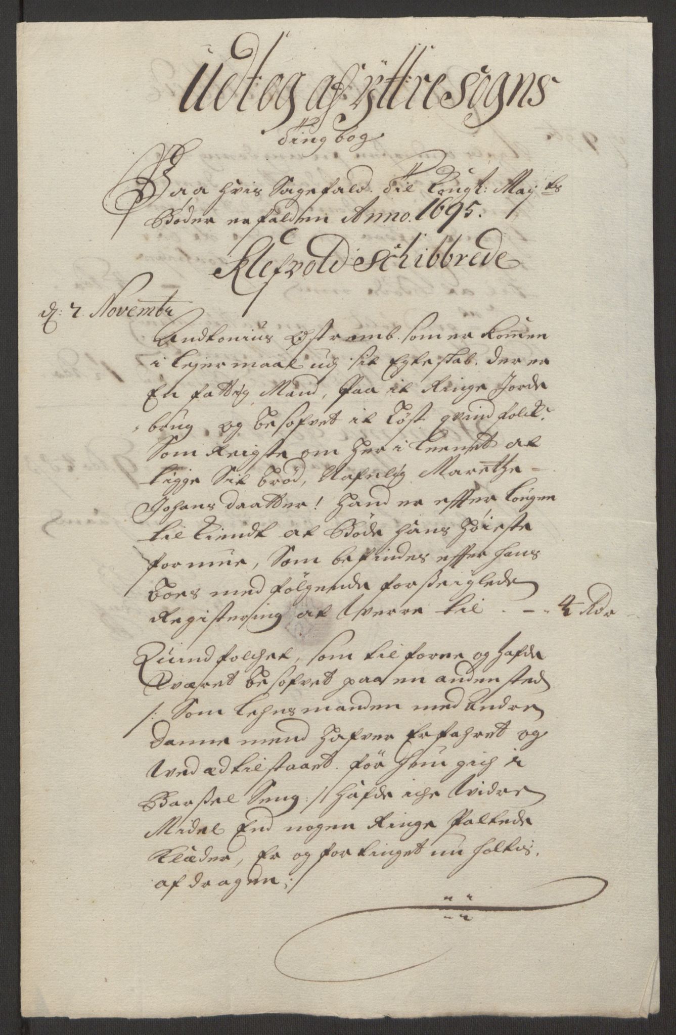 Rentekammeret inntil 1814, Reviderte regnskaper, Fogderegnskap, AV/RA-EA-4092/R52/L3308: Fogderegnskap Sogn, 1695, p. 320