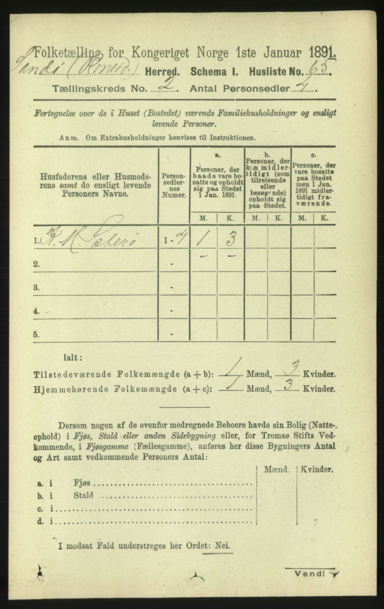 RA, 1891 census for 1546 Sandøy, 1891, p. 532