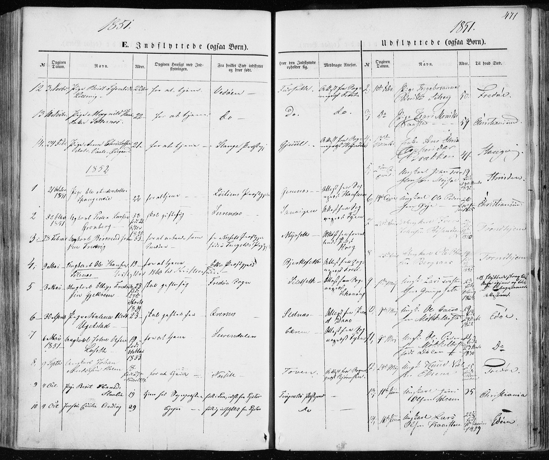 Ministerialprotokoller, klokkerbøker og fødselsregistre - Møre og Romsdal, AV/SAT-A-1454/586/L0984: Parish register (official) no. 586A10, 1844-1856, p. 471