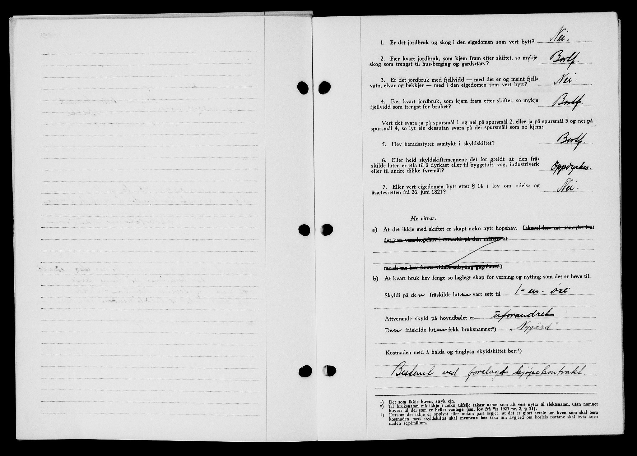 Flekkefjord sorenskriveri, SAK/1221-0001/G/Gb/Gba/L0060: Mortgage book no. A-8, 1945-1946, Diary no: : 72/1946
