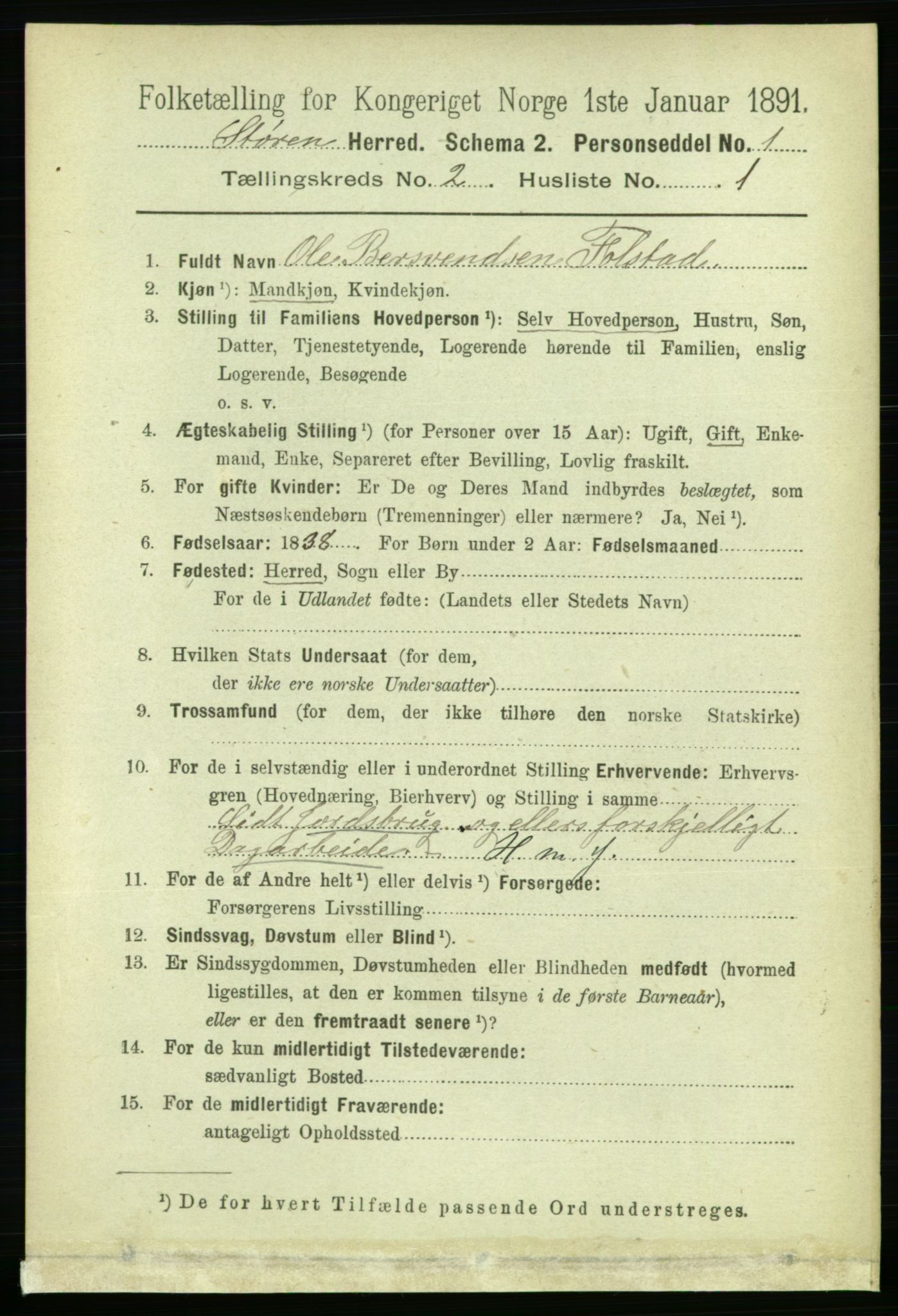 RA, 1891 census for 1648 Støren, 1891, p. 413