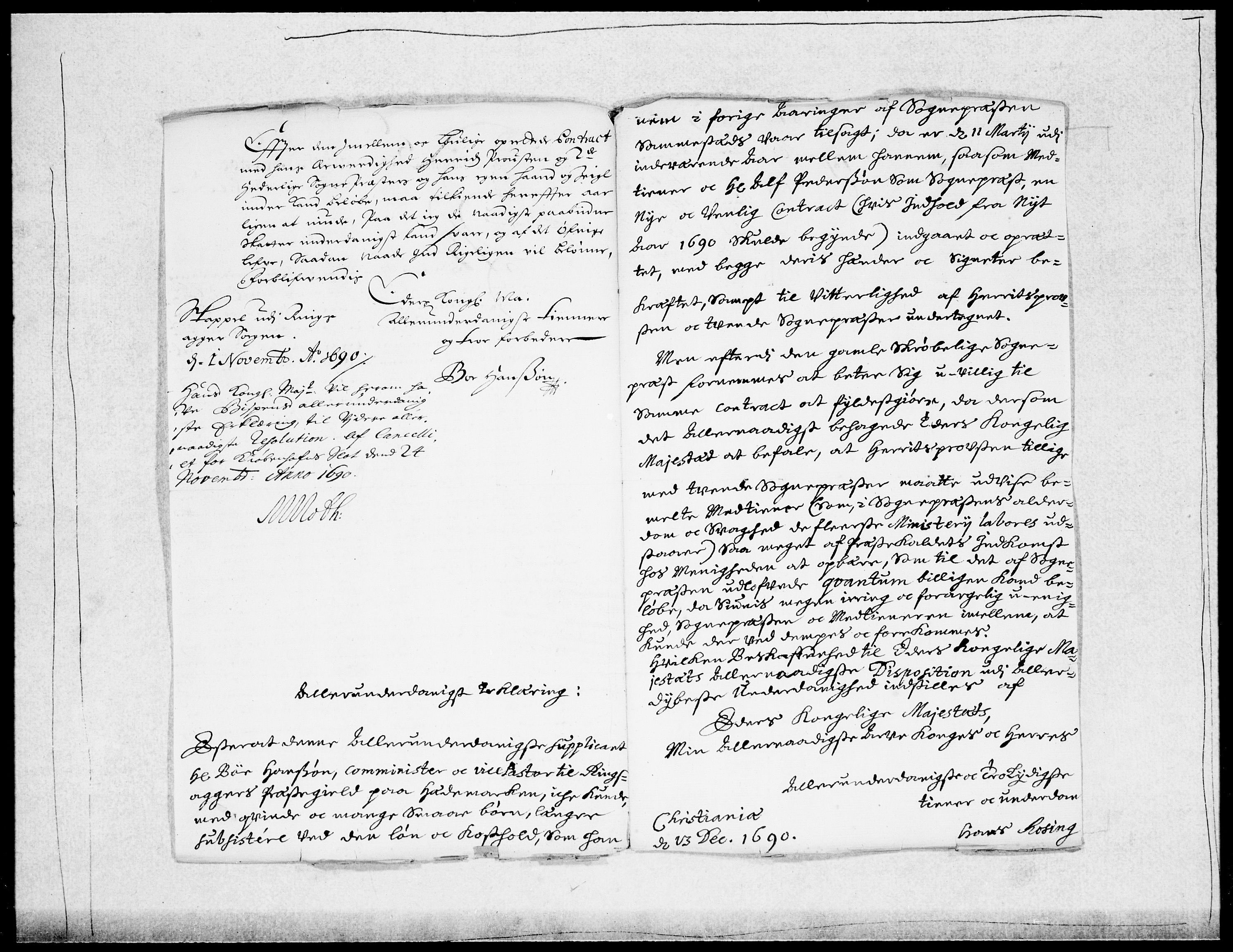Danske Kanselli 1572-1799, AV/RA-EA-3023/F/Fc/Fcc/Fcca/L0044: Norske innlegg 1572-1799, 1690-1691, p. 87