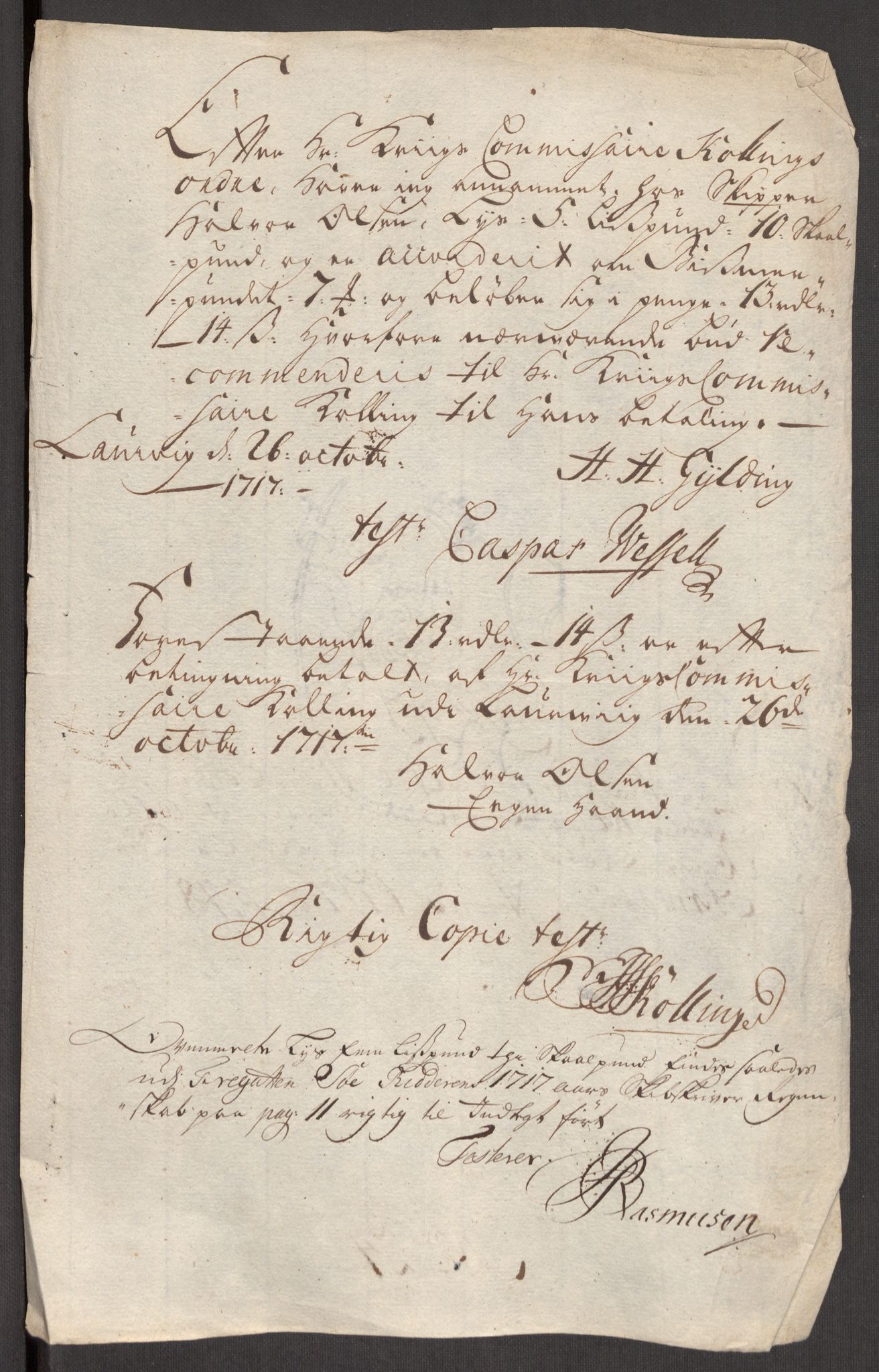 Kommanderende general (KG I) med Det norske krigsdirektorium, RA/EA-5419/E/Eb/L0001: Ruller over noen kompanier som tjenestegjorde på flåten, 1712-1721, p. 466