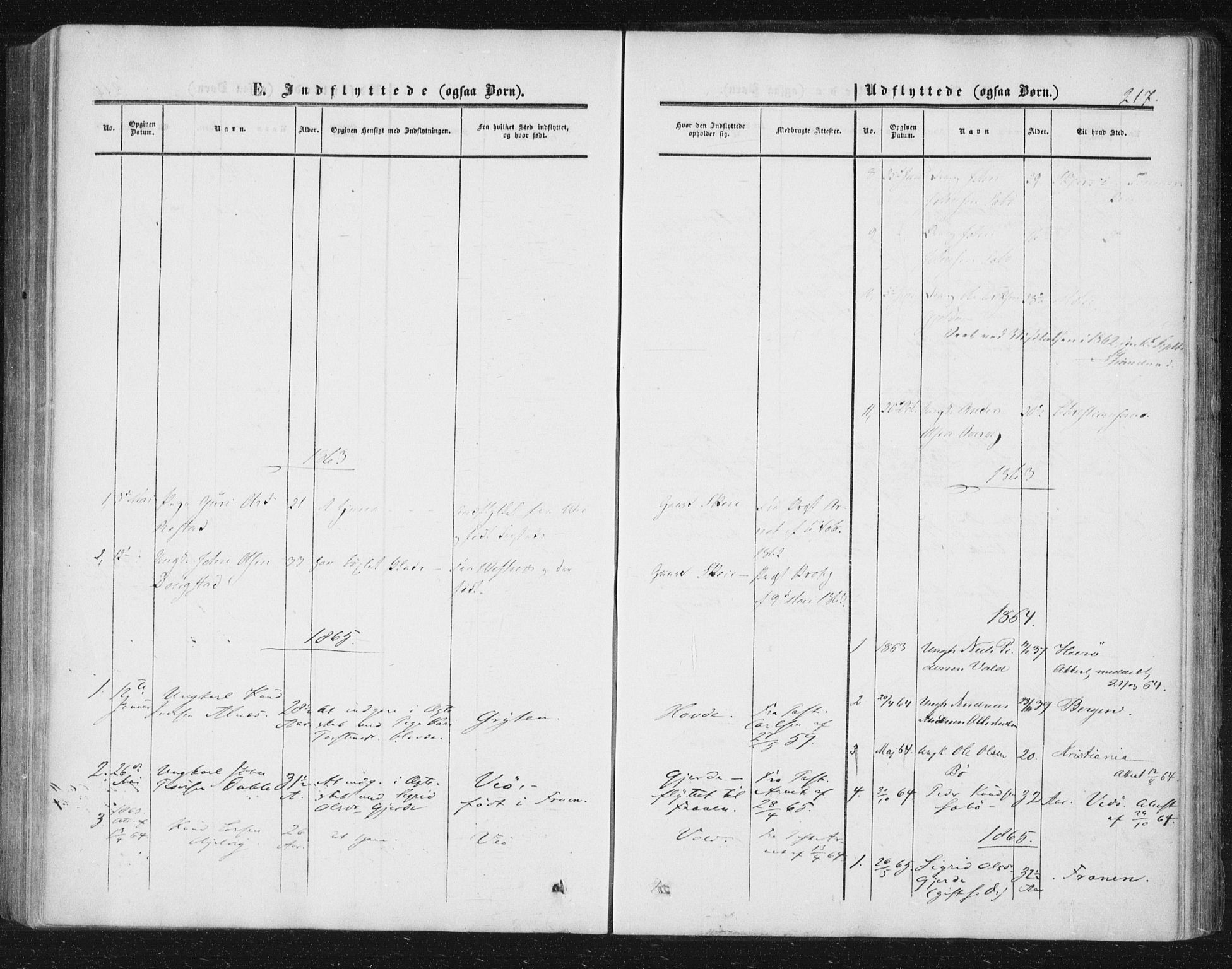 Ministerialprotokoller, klokkerbøker og fødselsregistre - Møre og Romsdal, AV/SAT-A-1454/543/L0562: Parish register (official) no. 543A02, 1854-1884, p. 217