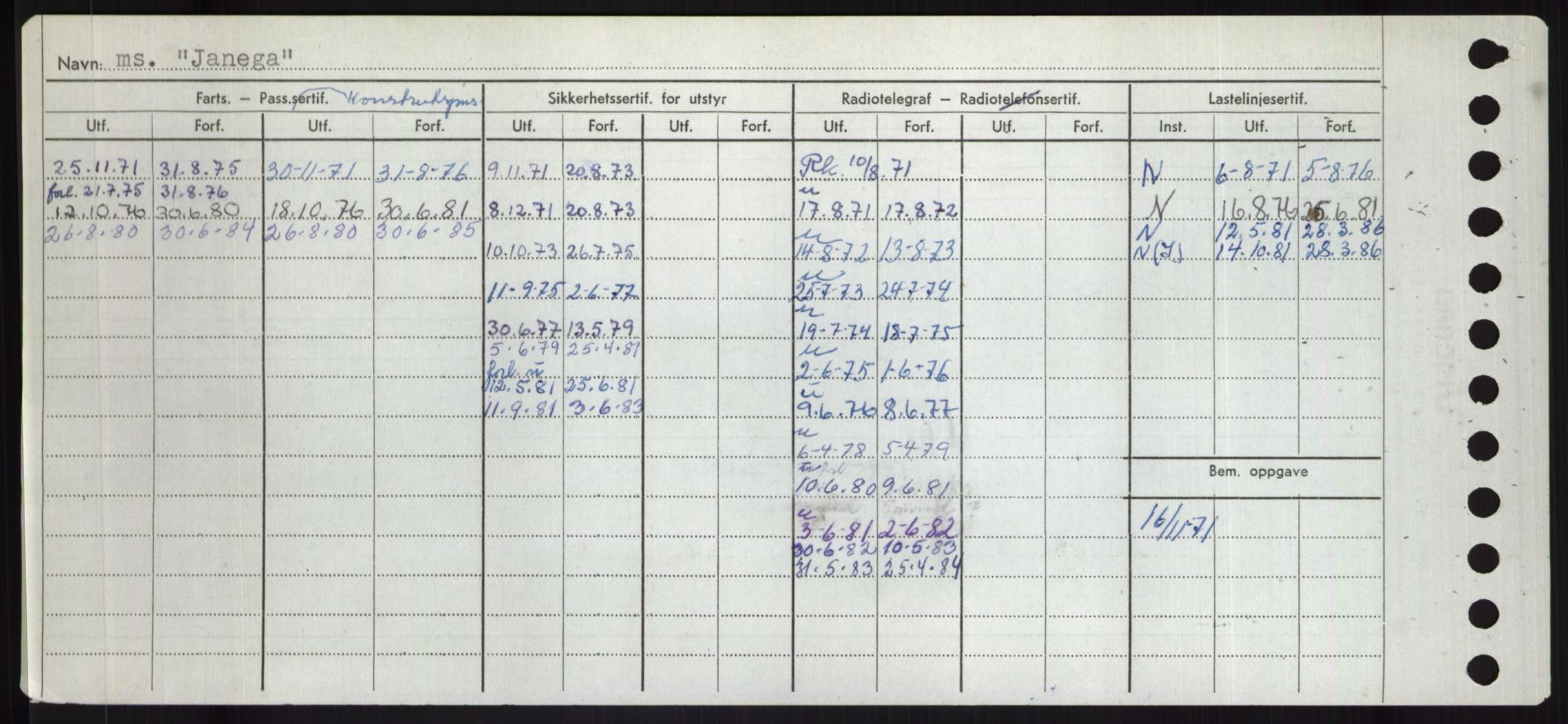 Sjøfartsdirektoratet med forløpere, Skipsmålingen, RA/S-1627/H/Hd/L0019: Fartøy, J, p. 144