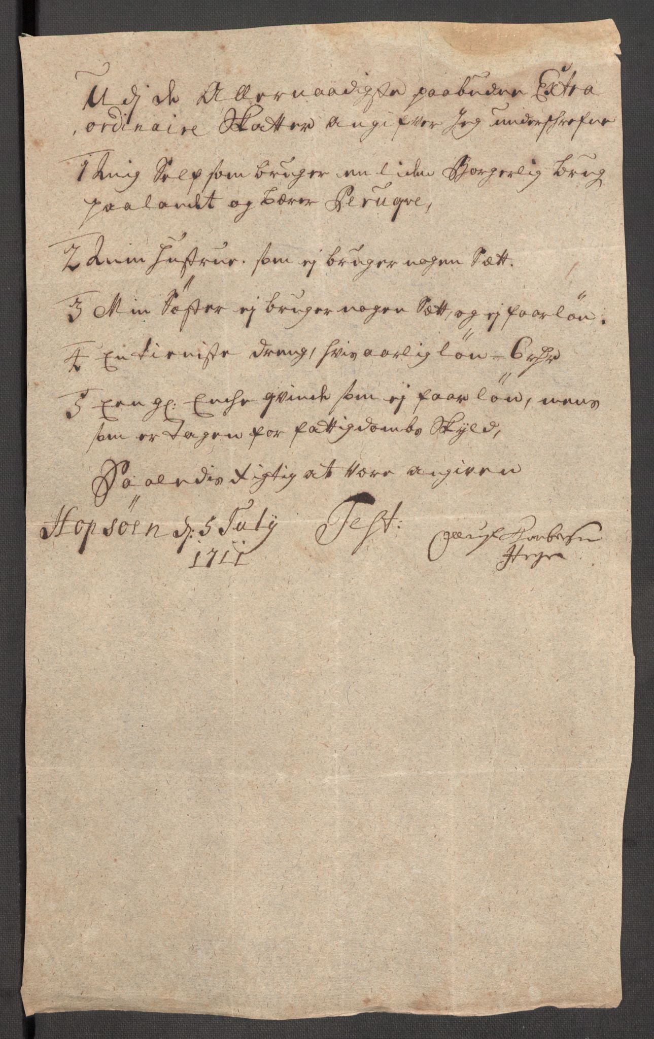 Rentekammeret inntil 1814, Reviderte regnskaper, Fogderegnskap, RA/EA-4092/R57/L3860: Fogderegnskap Fosen, 1711, p. 342