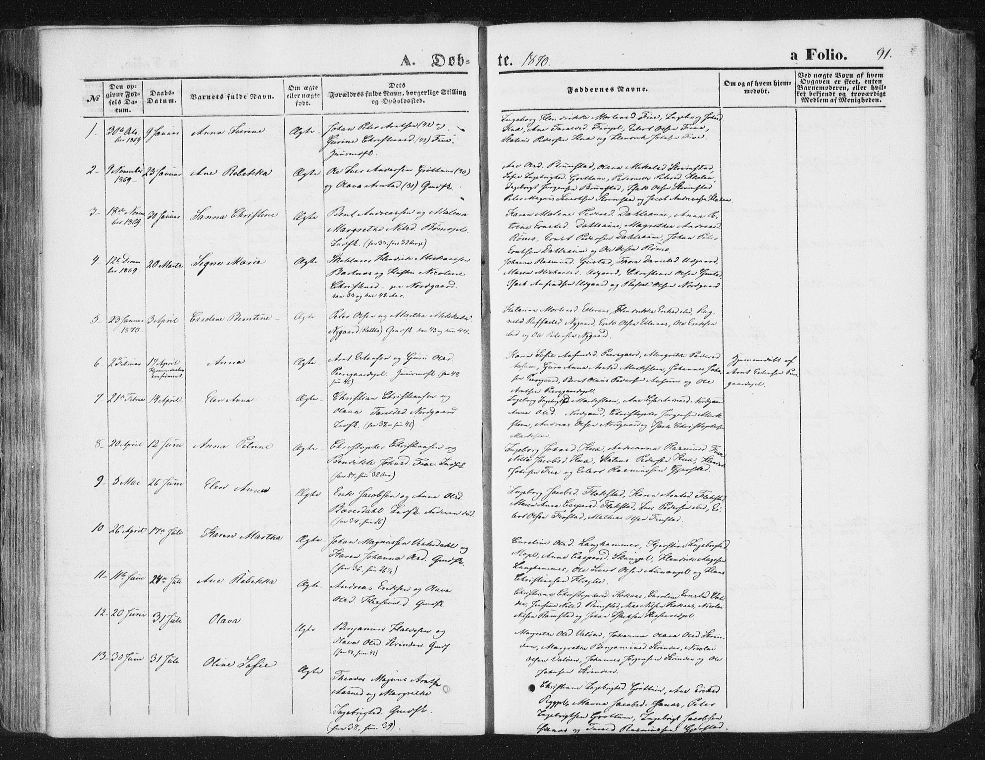 Ministerialprotokoller, klokkerbøker og fødselsregistre - Nord-Trøndelag, SAT/A-1458/746/L0447: Parish register (official) no. 746A06, 1860-1877, p. 91