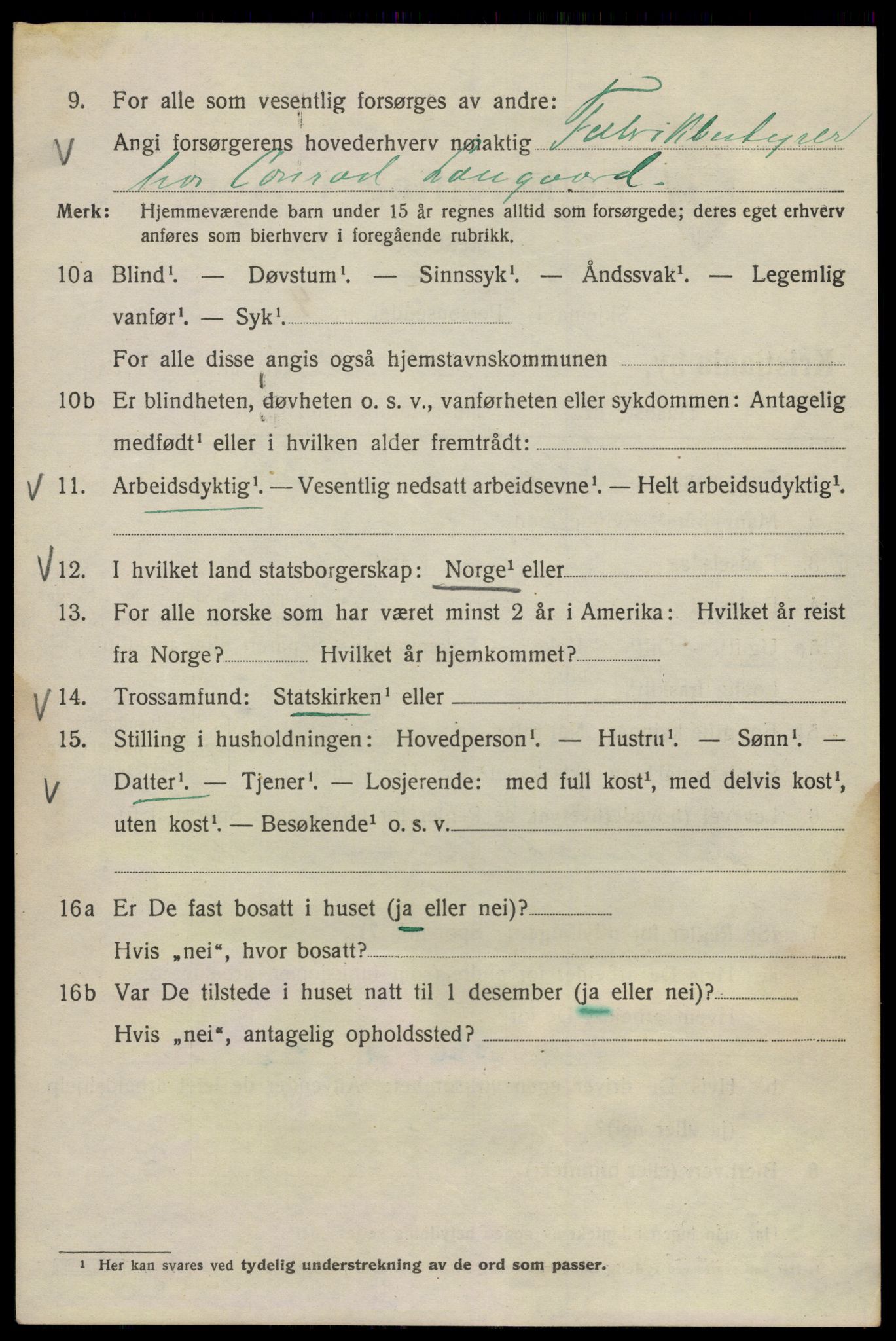 SAO, 1920 census for Kristiania, 1920, p. 141974