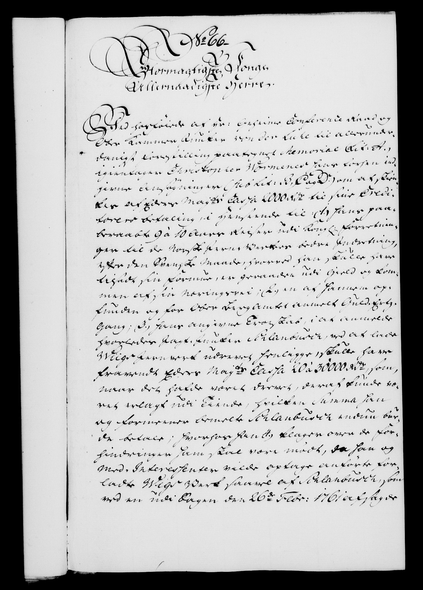 Rentekammeret, Kammerkanselliet, RA/EA-3111/G/Gf/Gfa/L0047: Norsk relasjons- og resolusjonsprotokoll (merket RK 52.47), 1765, p. 292