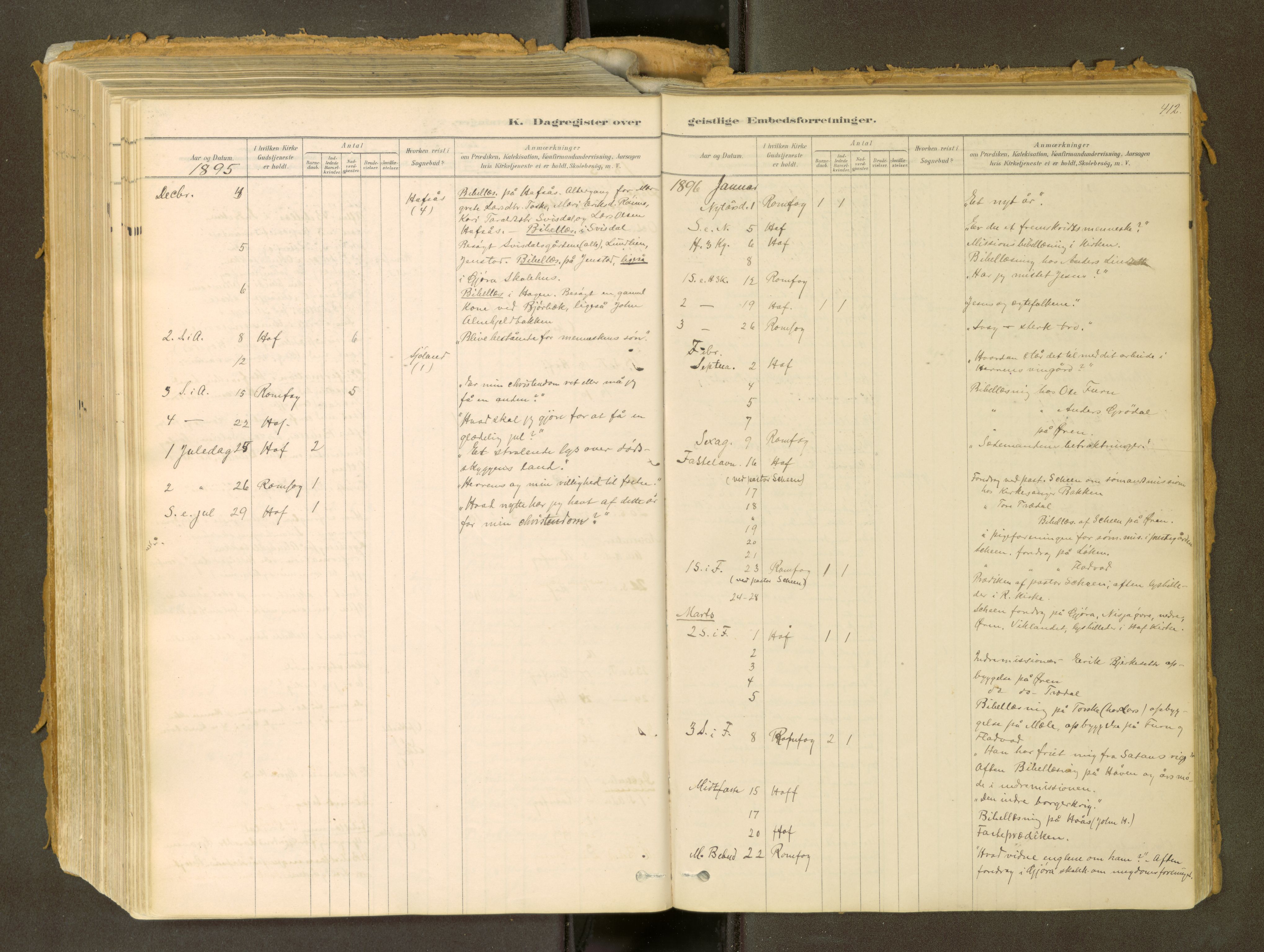 Sunndal sokneprestkontor, SAT/A-1085/1/I/I1/I1a: Parish register (official) no. 2, 1877-1914, p. 412