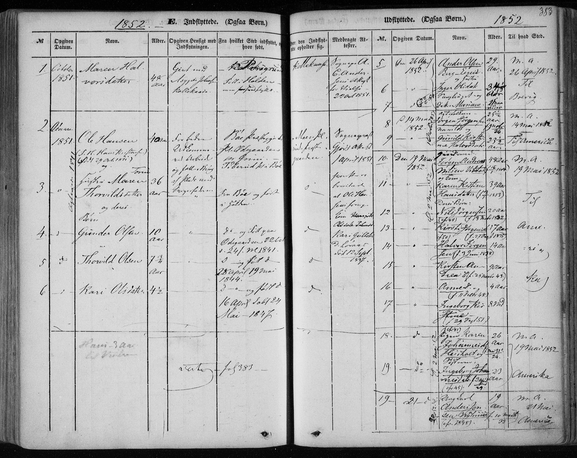 Holla kirkebøker, AV/SAKO-A-272/F/Fa/L0005: Parish register (official) no. 5, 1849-1860, p. 383