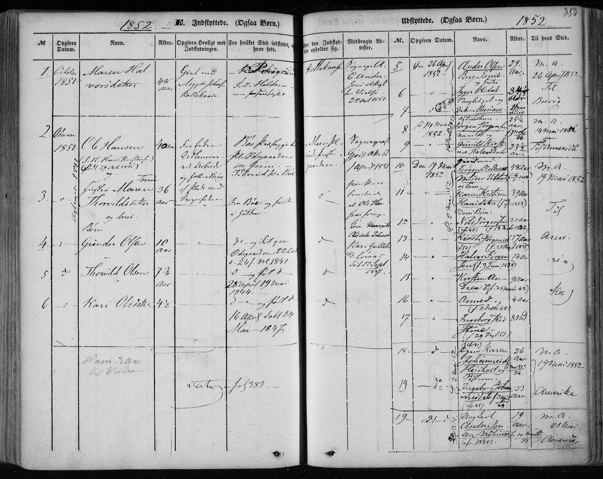 Holla kirkebøker, AV/SAKO-A-272/F/Fa/L0005: Parish register (official) no. 5, 1849-1860, p. 383