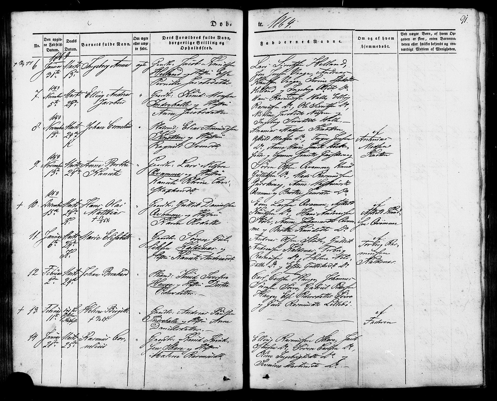 Ministerialprotokoller, klokkerbøker og fødselsregistre - Møre og Romsdal, AV/SAT-A-1454/503/L0034: Parish register (official) no. 503A02, 1841-1884, p. 91