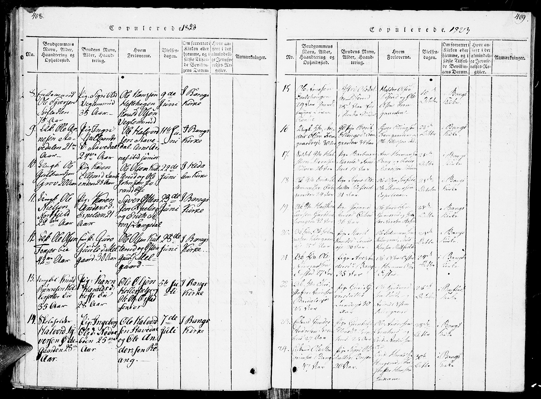 Sør-Aurdal prestekontor, AV/SAH-PREST-128/H/Ha/Haa/L0002: Parish register (official) no. 2, 1815-1840, p. 408-409