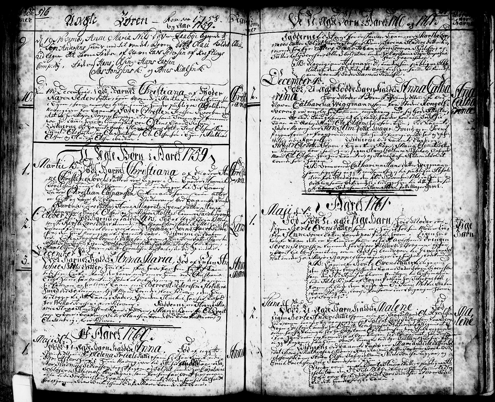 Halden prestekontor Kirkebøker, SAO/A-10909/F/Fa/L0001: Parish register (official) no. I 1, 1758-1791, p. 516-517