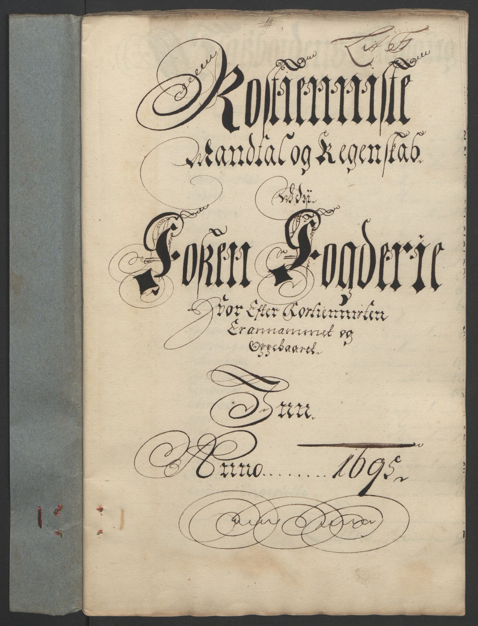 Rentekammeret inntil 1814, Reviderte regnskaper, Fogderegnskap, AV/RA-EA-4092/R57/L3851: Fogderegnskap Fosen, 1695-1696, p. 102