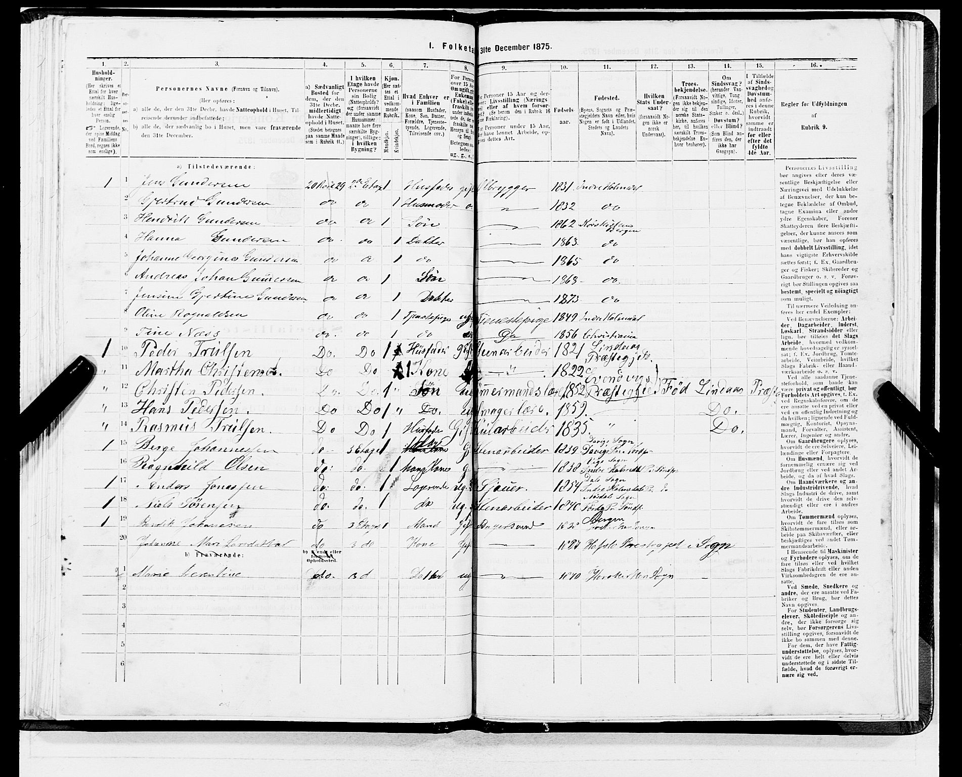 SAB, 1875 census for 1301 Bergen, 1875, p. 4532
