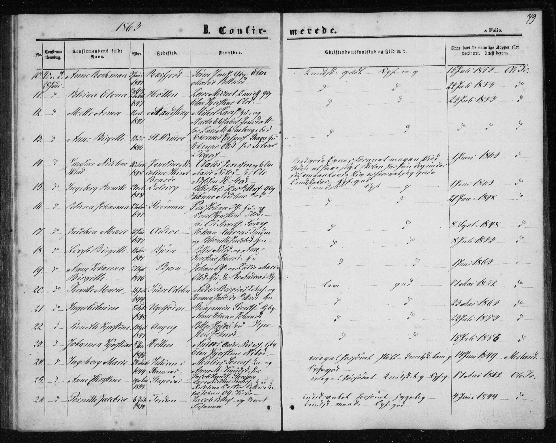 Ministerialprotokoller, klokkerbøker og fødselsregistre - Nordland, AV/SAT-A-1459/834/L0505: Parish register (official) no. 834A03, 1862-1871, p. 79