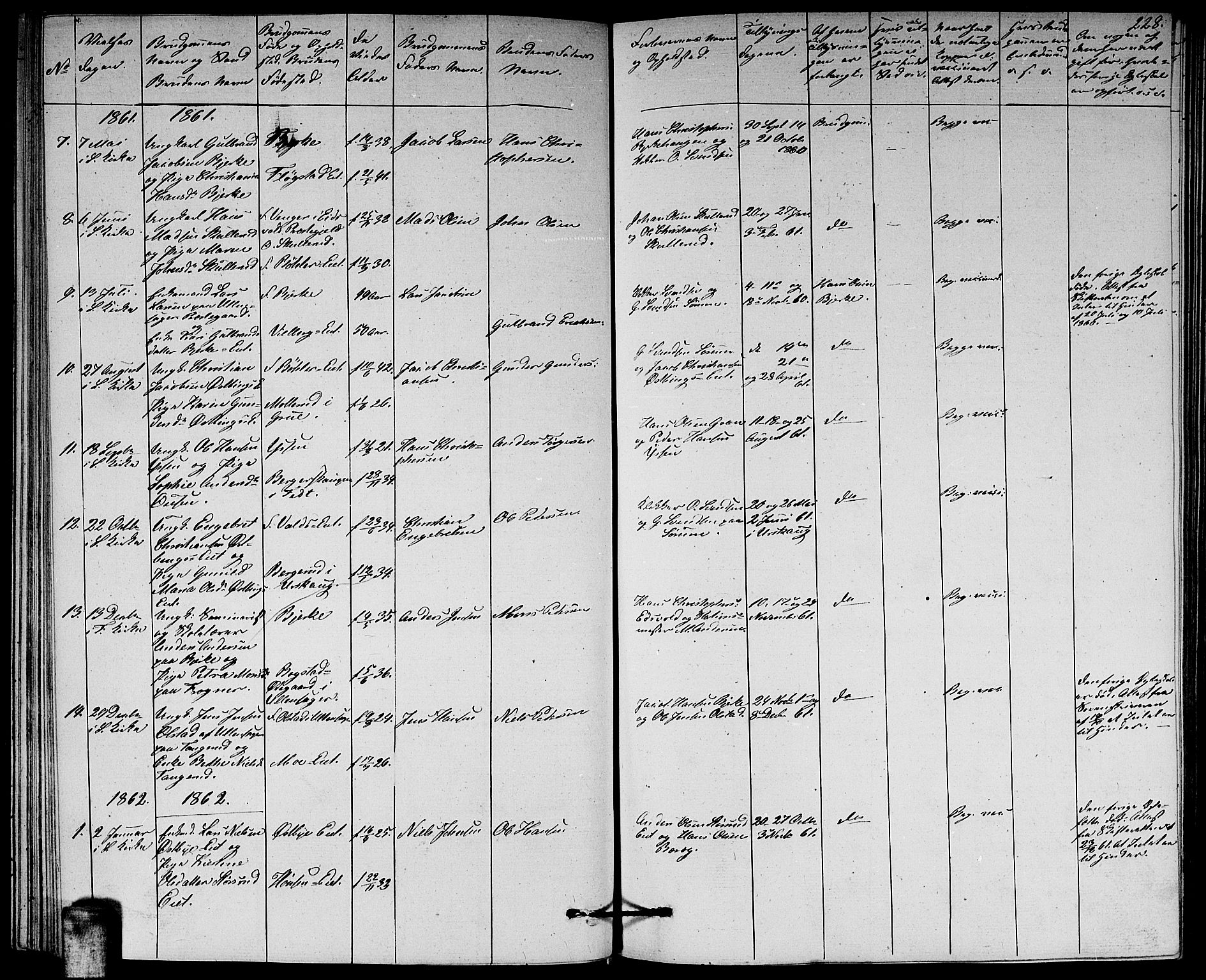 Sørum prestekontor Kirkebøker, AV/SAO-A-10303/G/Ga/L0003: Parish register (copy) no. I 3, 1846-1863, p. 228