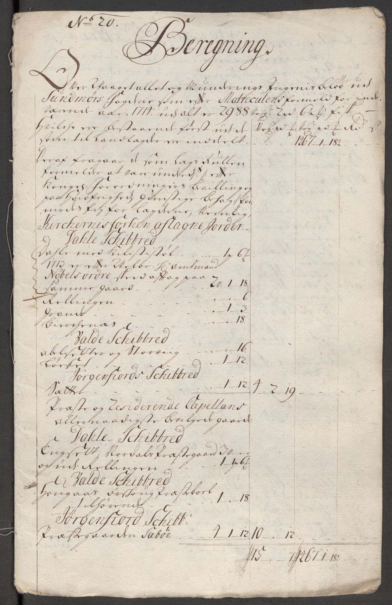 Rentekammeret inntil 1814, Reviderte regnskaper, Fogderegnskap, AV/RA-EA-4092/R54/L3566: Fogderegnskap Sunnmøre, 1714, p. 234