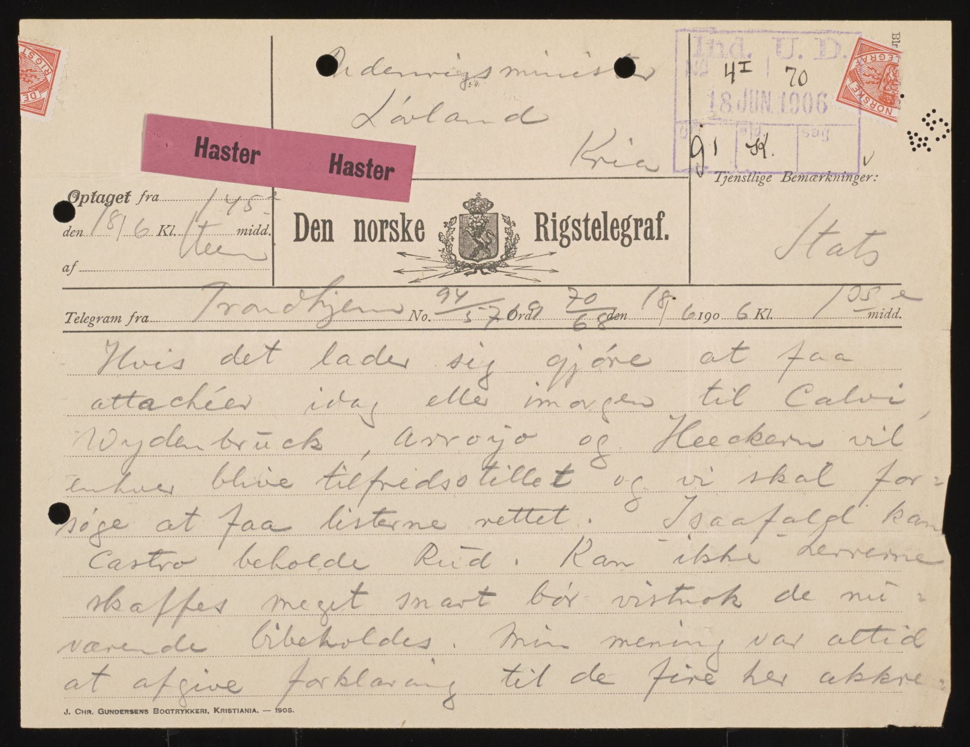 Utenriksdepartementet, AV/RA-S-2259, 1844-1931, p. 887