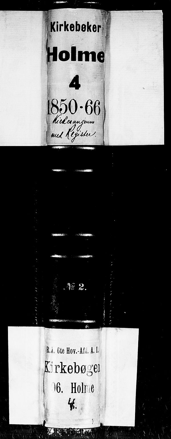 Holum sokneprestkontor, SAK/1111-0022/F/Fb/Fba/L0003: Parish register (copy) no. B 3, 1850-1866