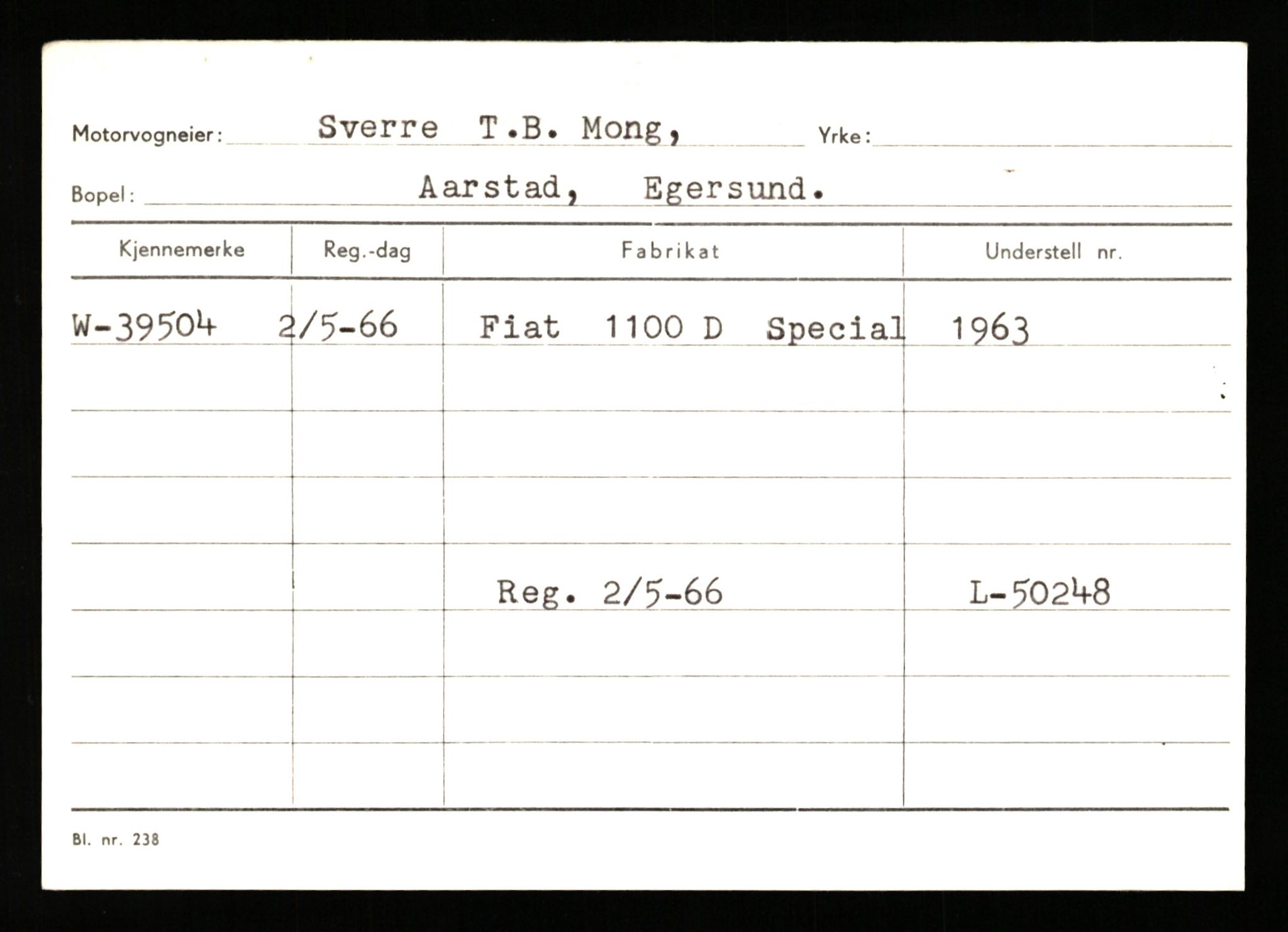 Stavanger trafikkstasjon, SAST/A-101942/0/G/L0006: Registreringsnummer: 34250 - 49007, 1930-1971, p. 1393