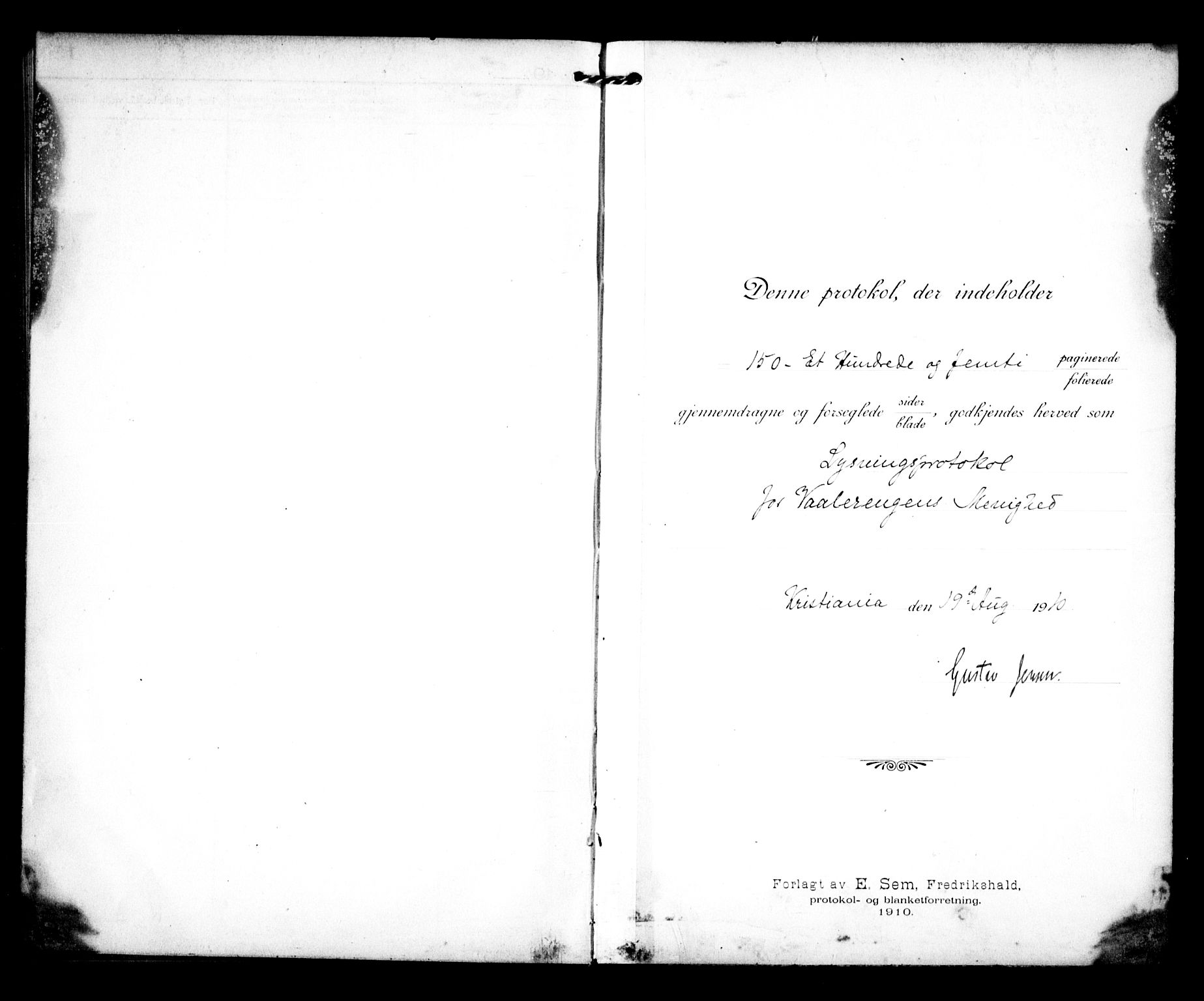 Vålerengen prestekontor Kirkebøker, SAO/A-10878/H/Ha/L0002: Banns register no. 2, 1910-1918