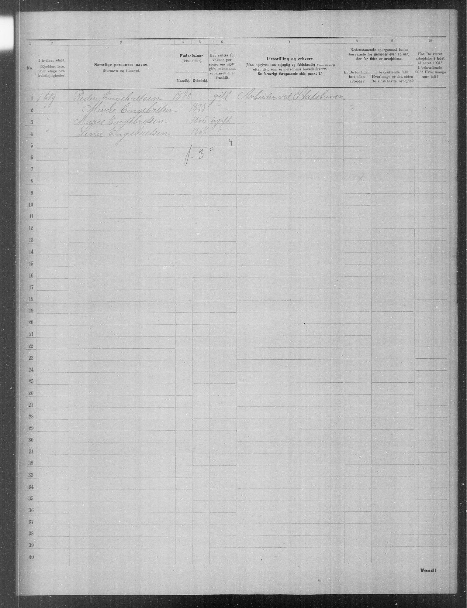 OBA, Municipal Census 1903 for Kristiania, 1903, p. 19094