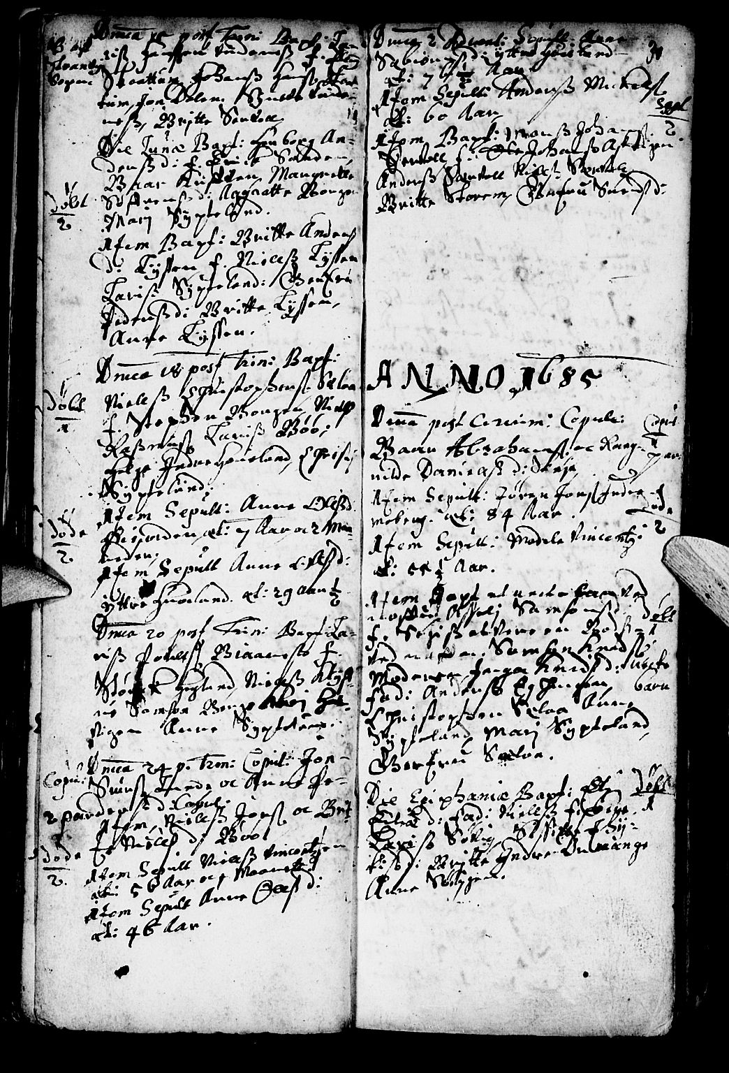 Os sokneprestembete, AV/SAB-A-99929: Parish register (official) no. A 1, 1669-1722, p. 30