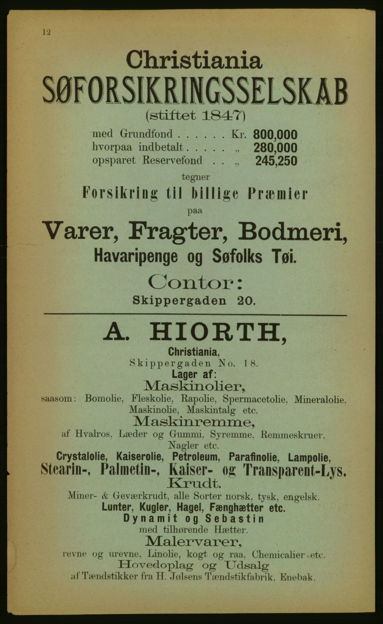 Kristiania/Oslo adressebok, PUBL/-, 1883, p. 12