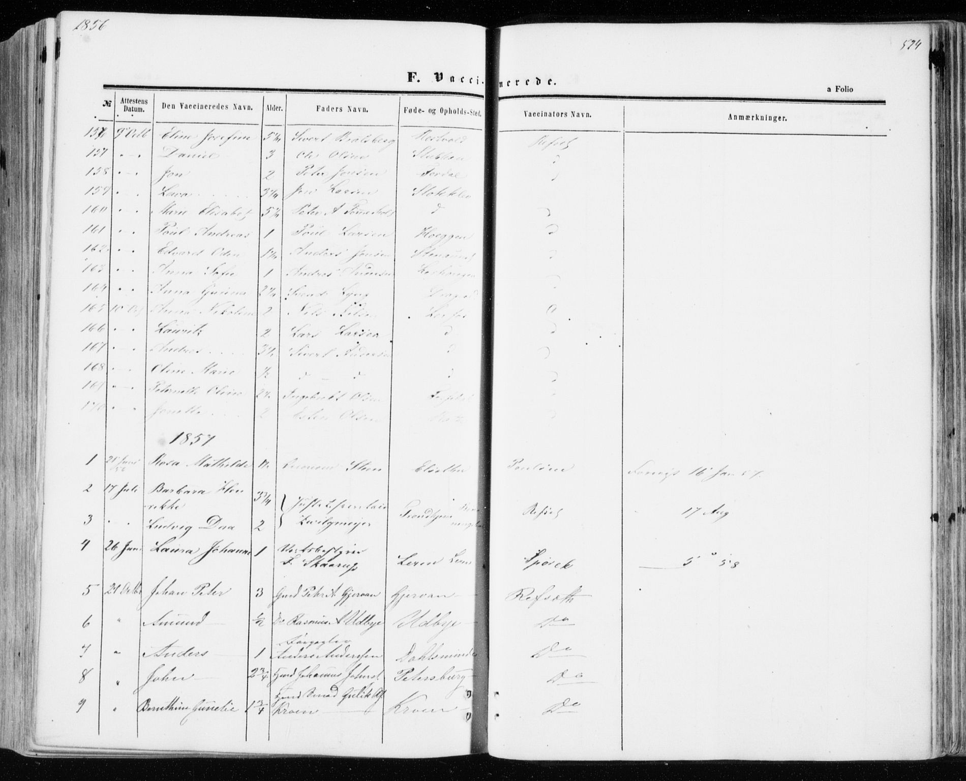 Ministerialprotokoller, klokkerbøker og fødselsregistre - Sør-Trøndelag, SAT/A-1456/606/L0292: Parish register (official) no. 606A07, 1856-1865, p. 524