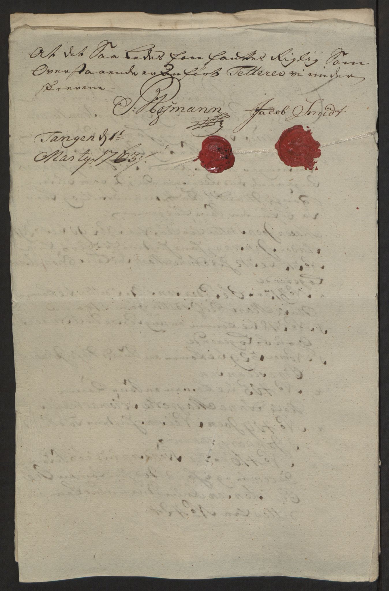 Rentekammeret inntil 1814, Reviderte regnskaper, Byregnskaper, AV/RA-EA-4066/R/Rg/L0144/0001: [G4] Kontribusjonsregnskap / Ekstraskatt, 1762-1767, p. 125