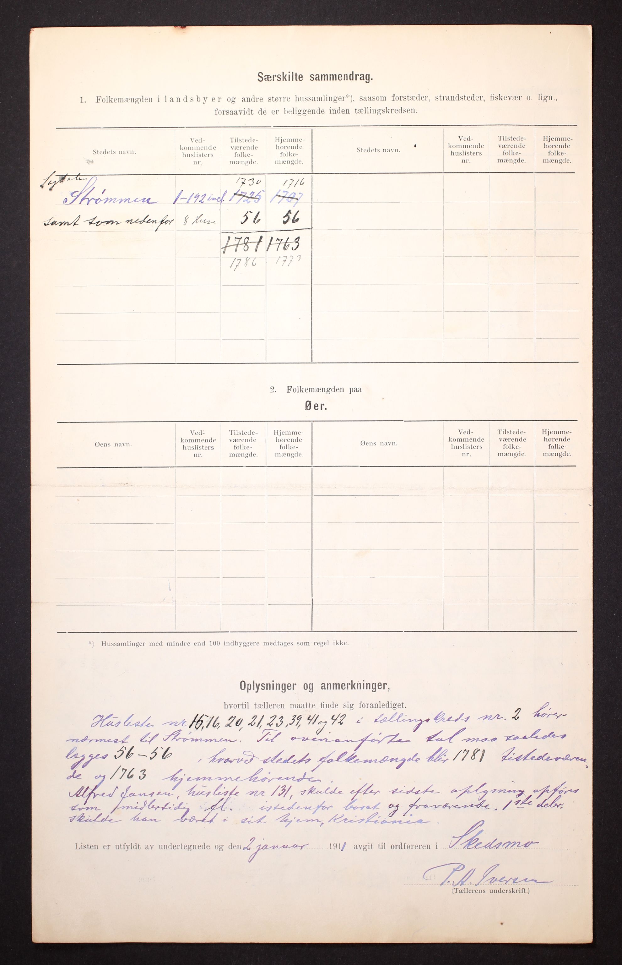 RA, 1910 census for Skedsmo, 1910, p. 9