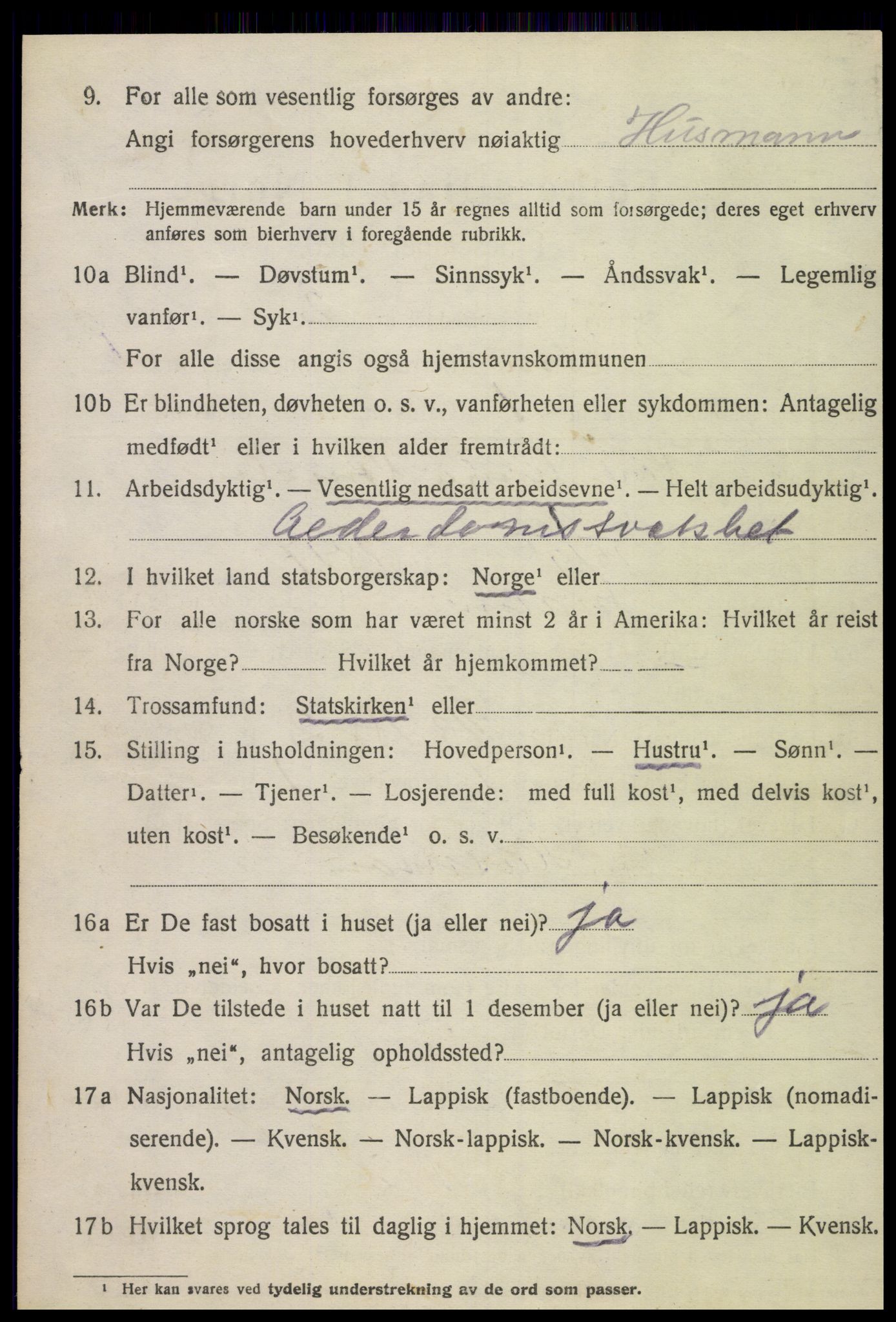 SAT, 1920 census for Malm, 1920, p. 376