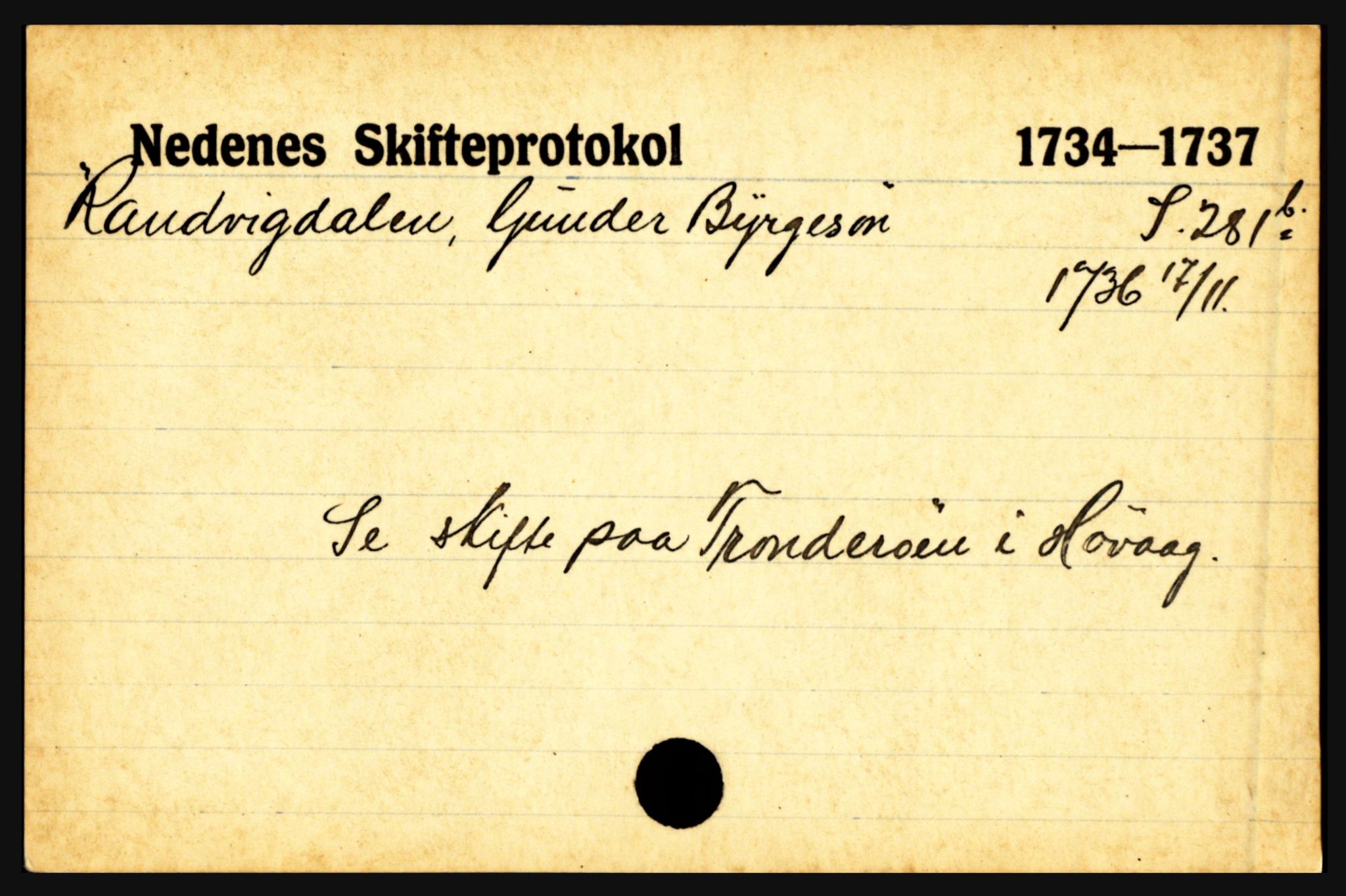 Nedenes sorenskriveri før 1824, AV/SAK-1221-0007/H, p. 23159