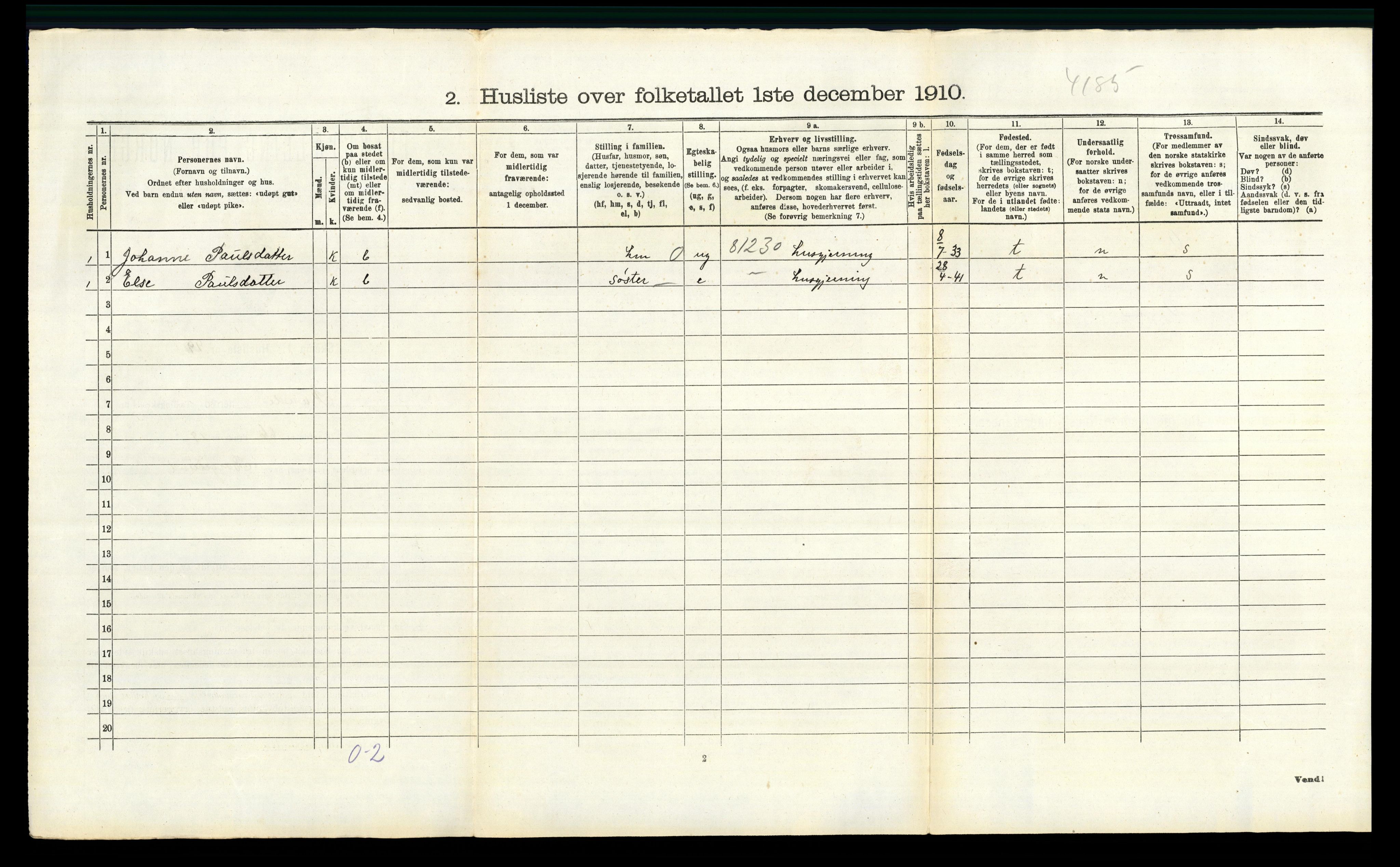 RA, 1910 census for Råde, 1910, p. 227