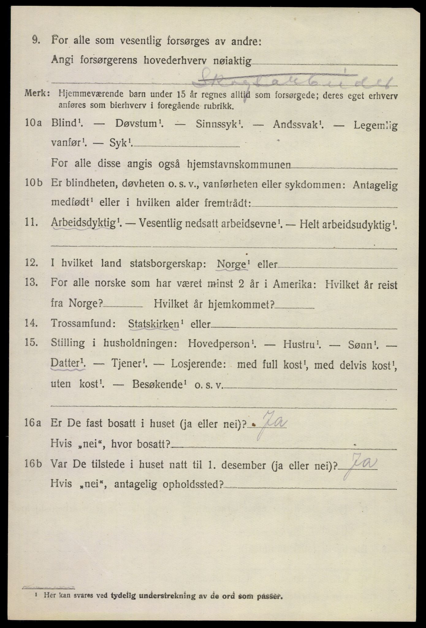 SAKO, 1920 census for Hof, 1920, p. 914