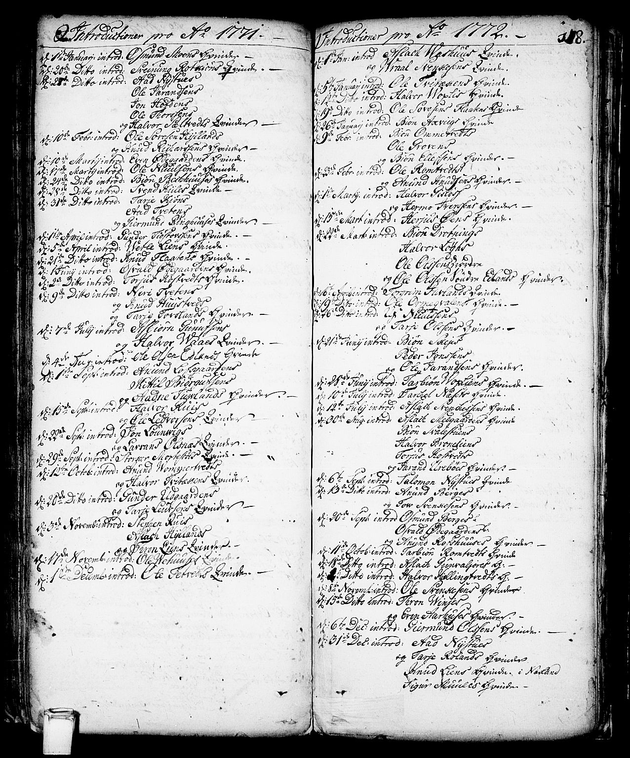 Vinje kirkebøker, SAKO/A-312/F/Fa/L0001: Parish register (official) no. I 1, 1717-1766, p. 178