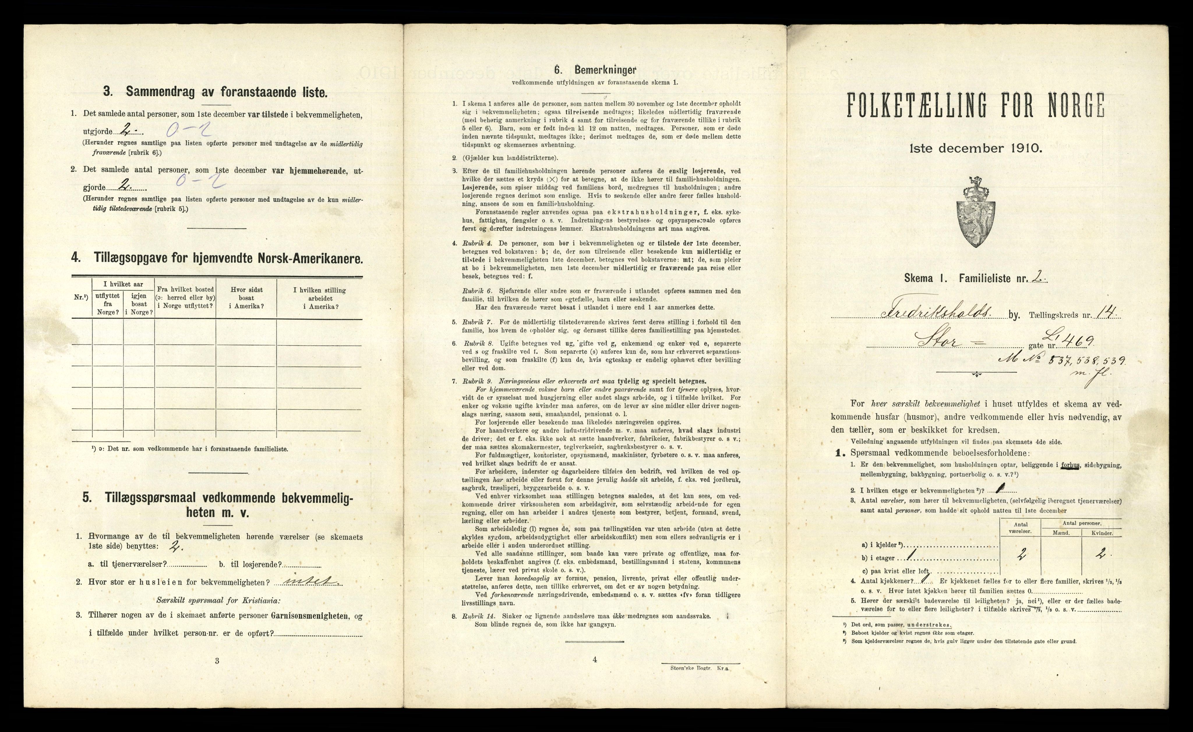 RA, 1910 census for Fredrikshald, 1910, p. 4578