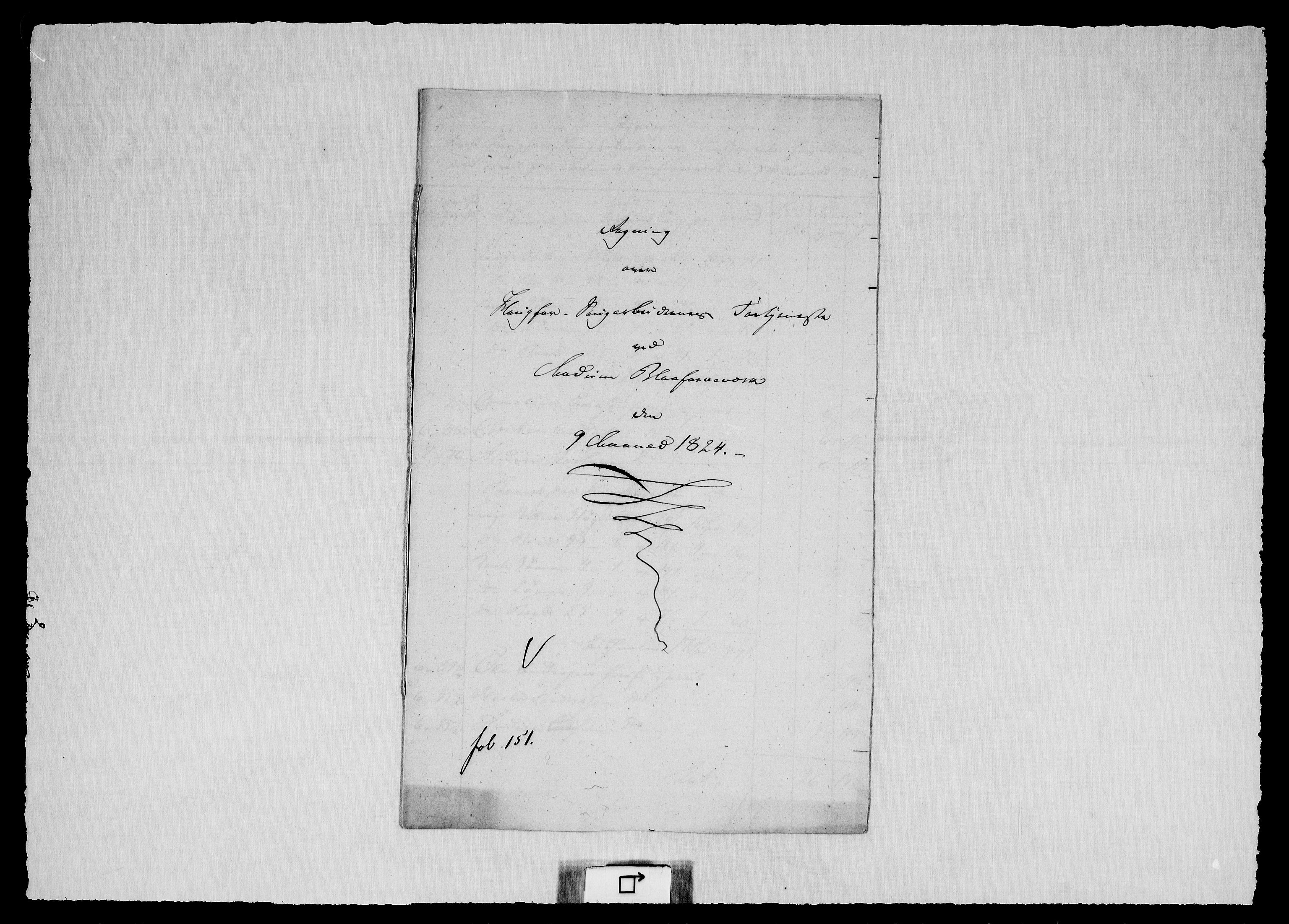Modums Blaafarveværk, AV/RA-PA-0157/G/Gd/Gdd/L0308/0001: -- / Regning over Saugfolkenes Fortjeneste, 1823-1827, p. 24