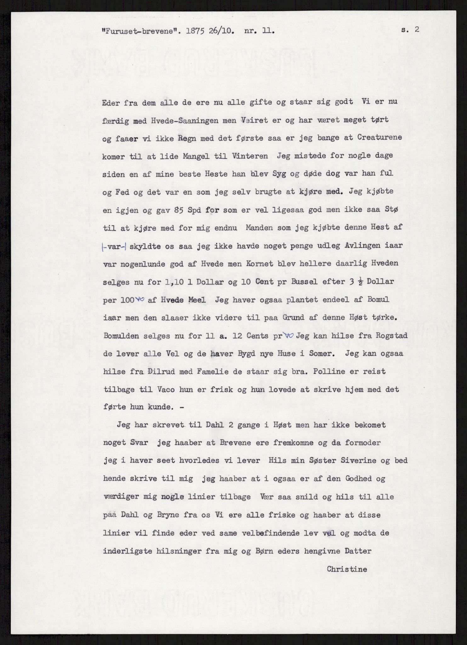 Samlinger til kildeutgivelse, Amerikabrevene, AV/RA-EA-4057/F/L0007: Innlån fra Hedmark: Berg - Furusetbrevene, 1838-1914, p. 573