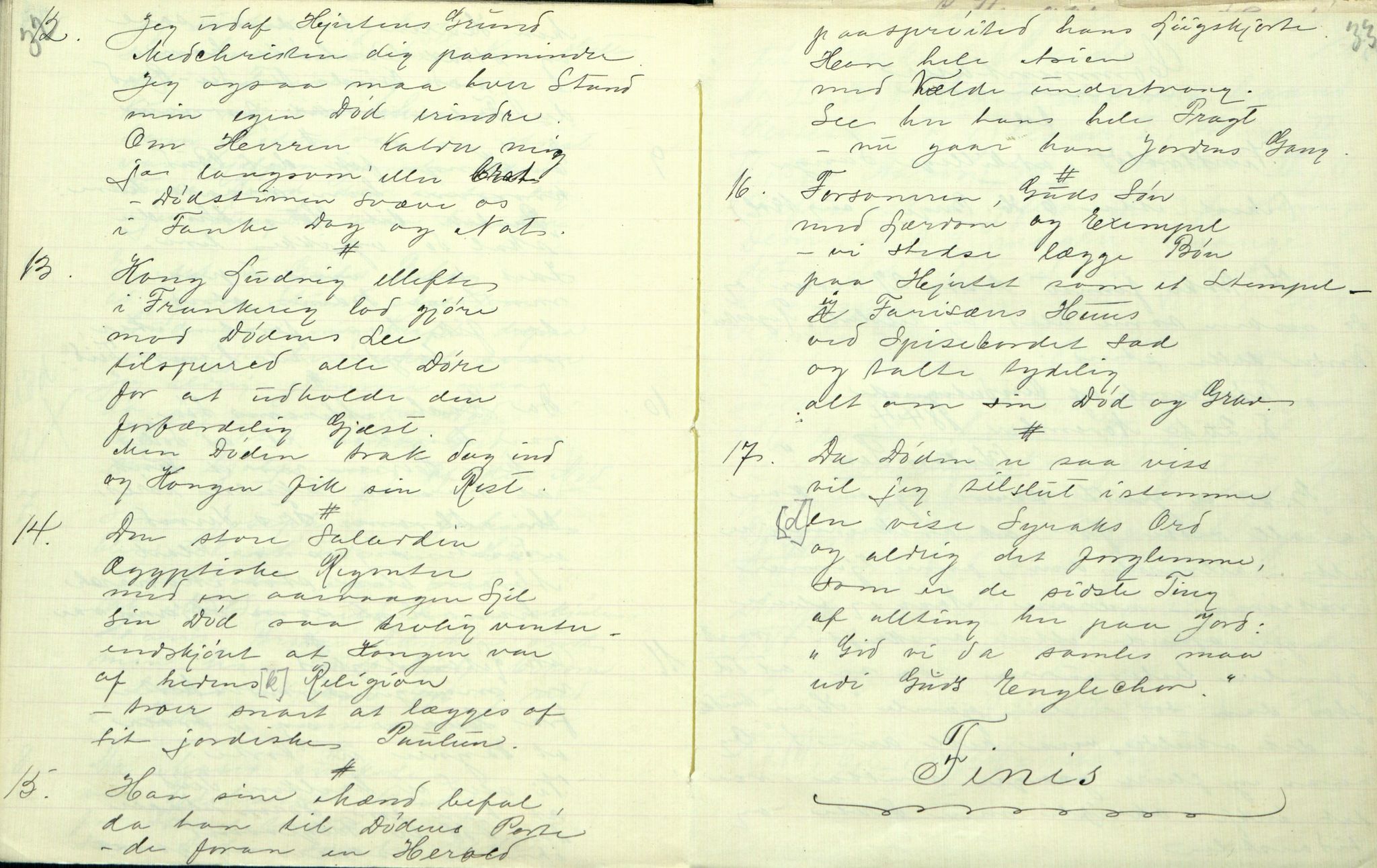 Rikard Berge, TEMU/TGM-A-1003/F/L0001/0010: 001-030 Innholdslister / 7. Framhald av vinsvolds dikt. Merknader til Vinsvaal-boki. XXX uppskr. etter a: Olav Brubakken, B: Eiv. Tresland, C: Gunnhild Bjørge, D: Kvende, e: Hardthol, F: Lisle Aasheim. Mindet af Ole Halvorsen Juve. Smaaknas , 1901, p. 32-33