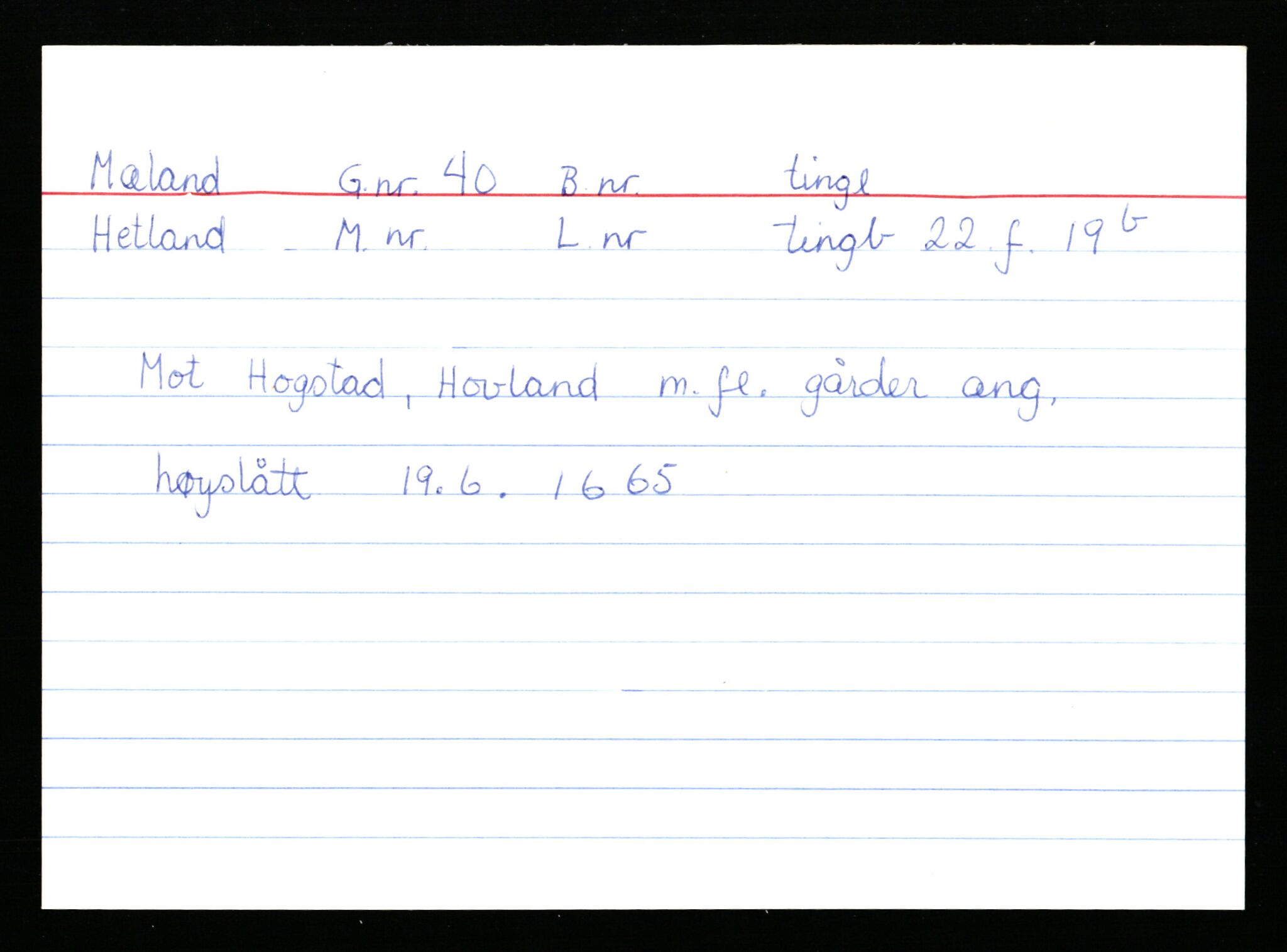 Statsarkivet i Stavanger, AV/SAST-A-101971/03/Y/Ym/L0040: Åstedskort sortert etter gårdsnavn: Mykje - Navrestad, 1600-1950, p. 180