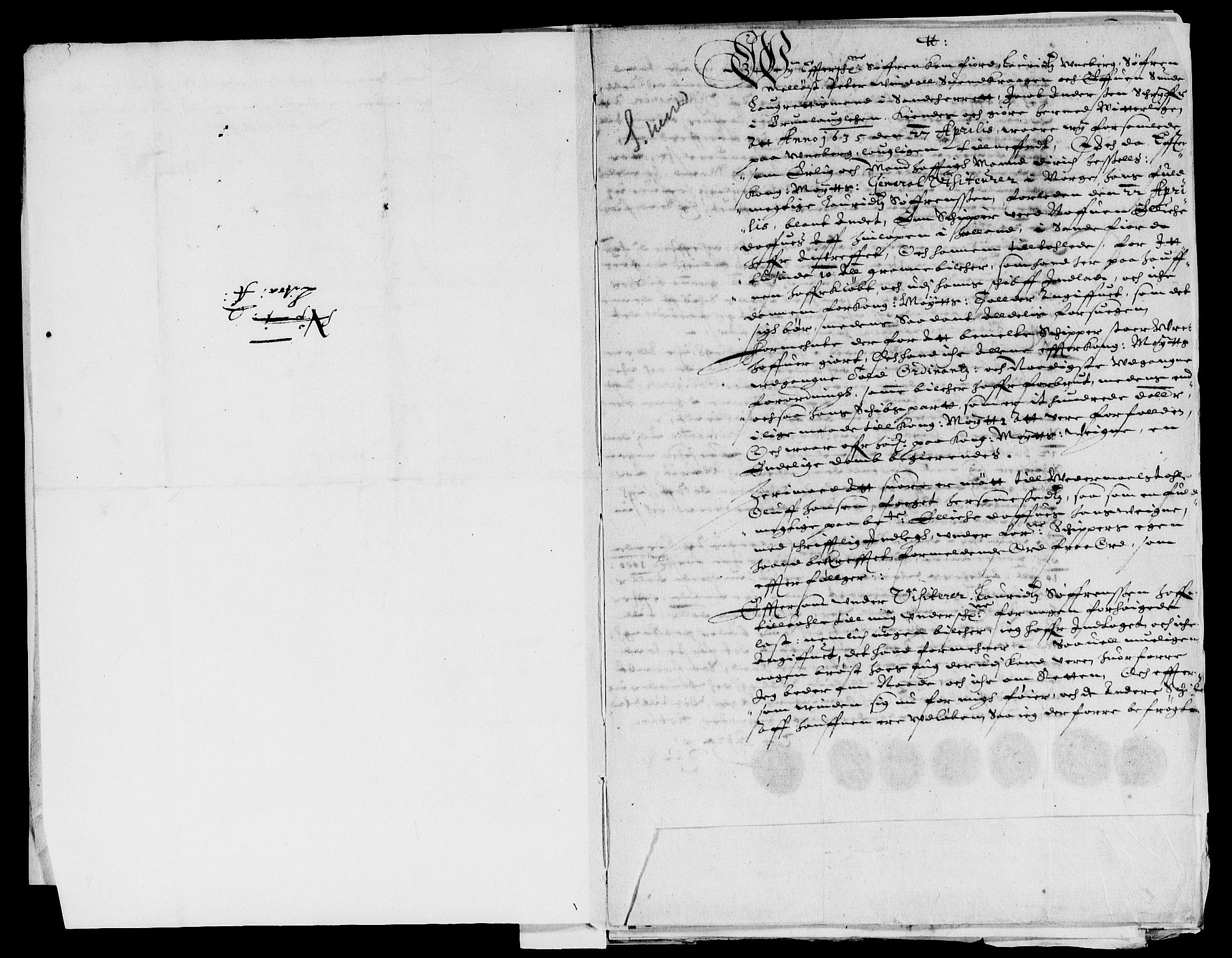 Rentekammeret inntil 1814, Reviderte regnskaper, Lensregnskaper, AV/RA-EA-5023/R/Rb/Rbl/L0006: Brunla len med Eiker len 1626-37, 1635-1638